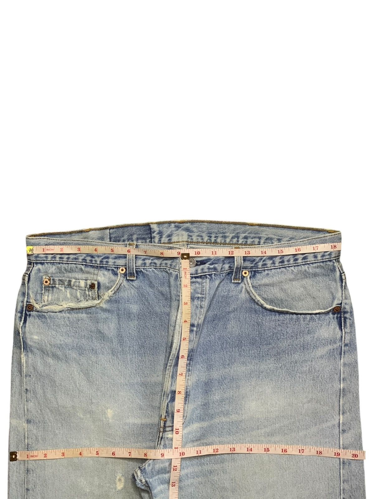 Levi's Vintage 90s Levis 501 Faded Wash Distressed Baggy Jeans Size US 37 - 11 Thumbnail