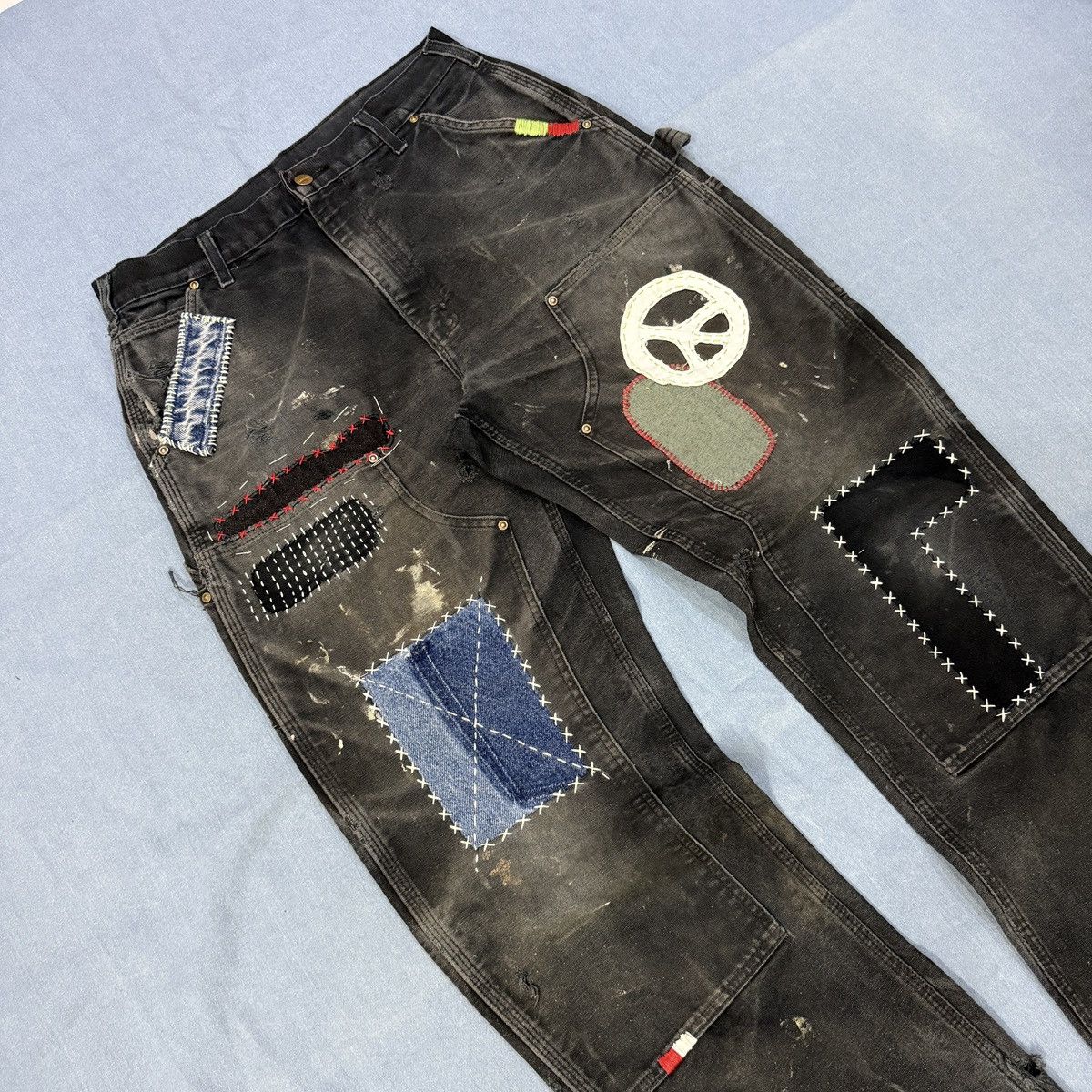 Carhartt Japanese Sashiko Carhartt Double Knee Denim Size US 32 / EU 48 - 5 Thumbnail