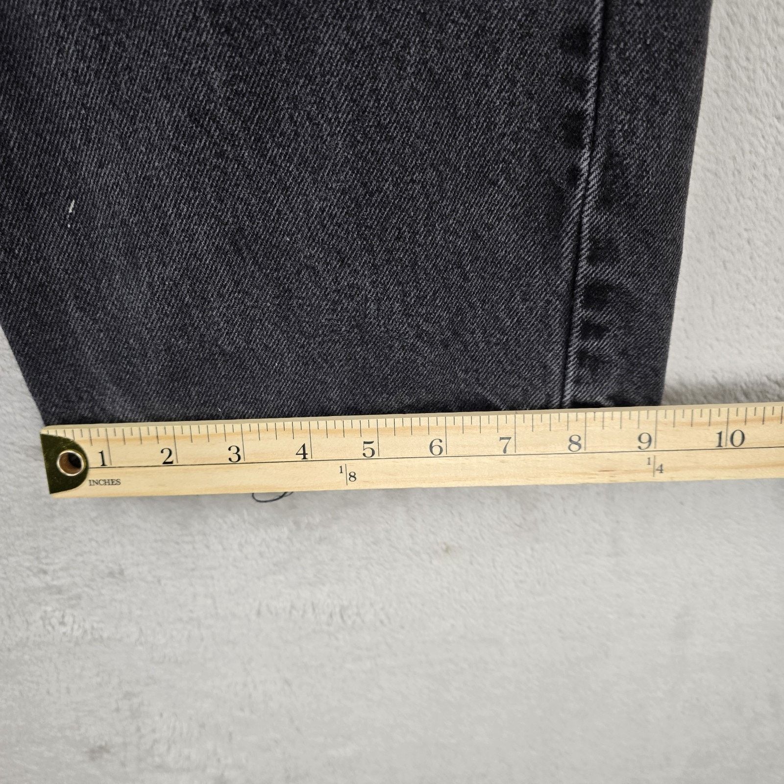 Levi's Levis 505 Mens Black Jeans 40x30 Black Straight Fit Denim Size US 40 / EU 56 - 13 Thumbnail