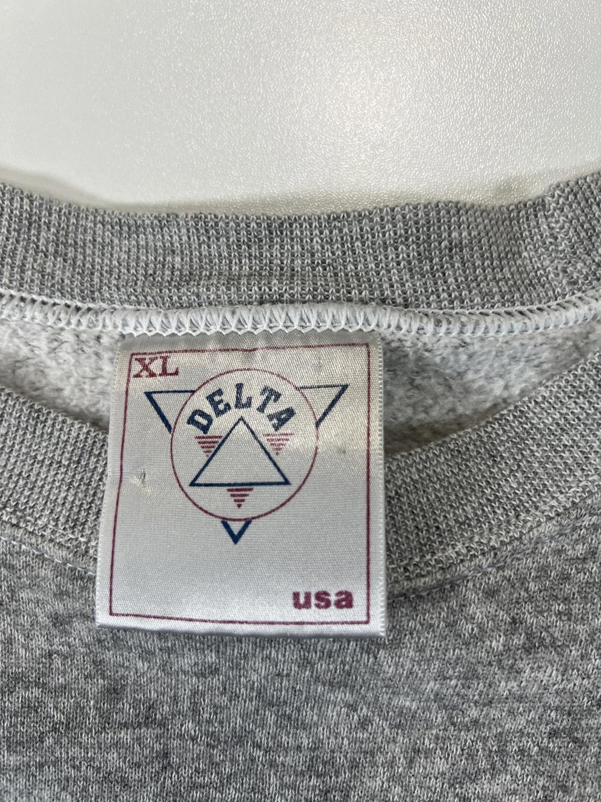 Delta Vintage Georgetown Hoyas Grey Crewneck Sweatshirt XL Size US XL / EU 56 / 4 - 3 Thumbnail