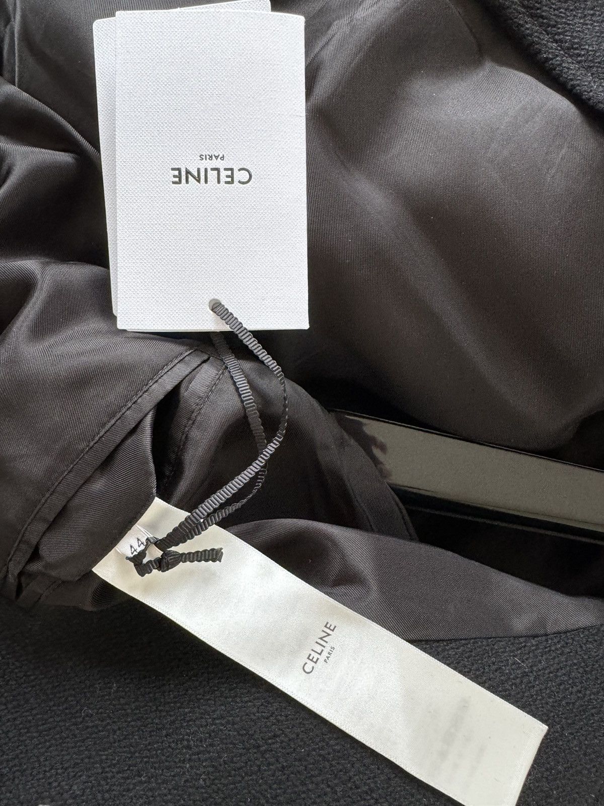 Celine × Hedi Slimane CELINE JACK TEDDY JACKET IN ARMORED WOOL BLACK 44 Size US S / EU 44-46 / 1 - 11 Thumbnail