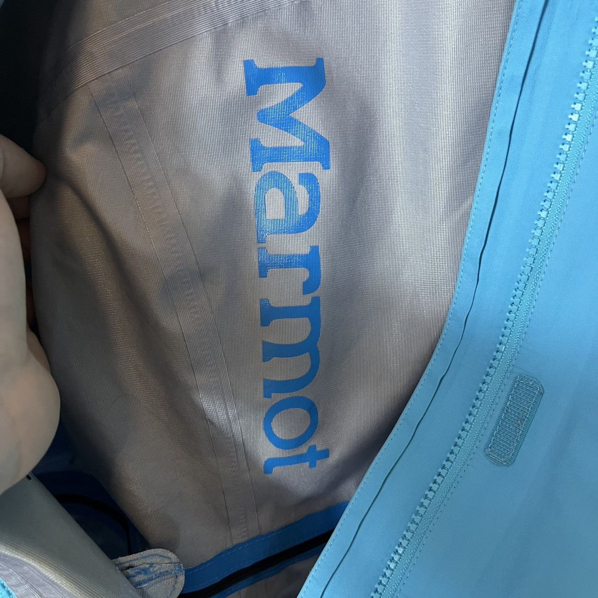 Marmot Marmot Spire Gore-Tex Blue Waterproof Windbreaker Jacket Size XL / US 12-14 / IT 48-50 - 10 Thumbnail