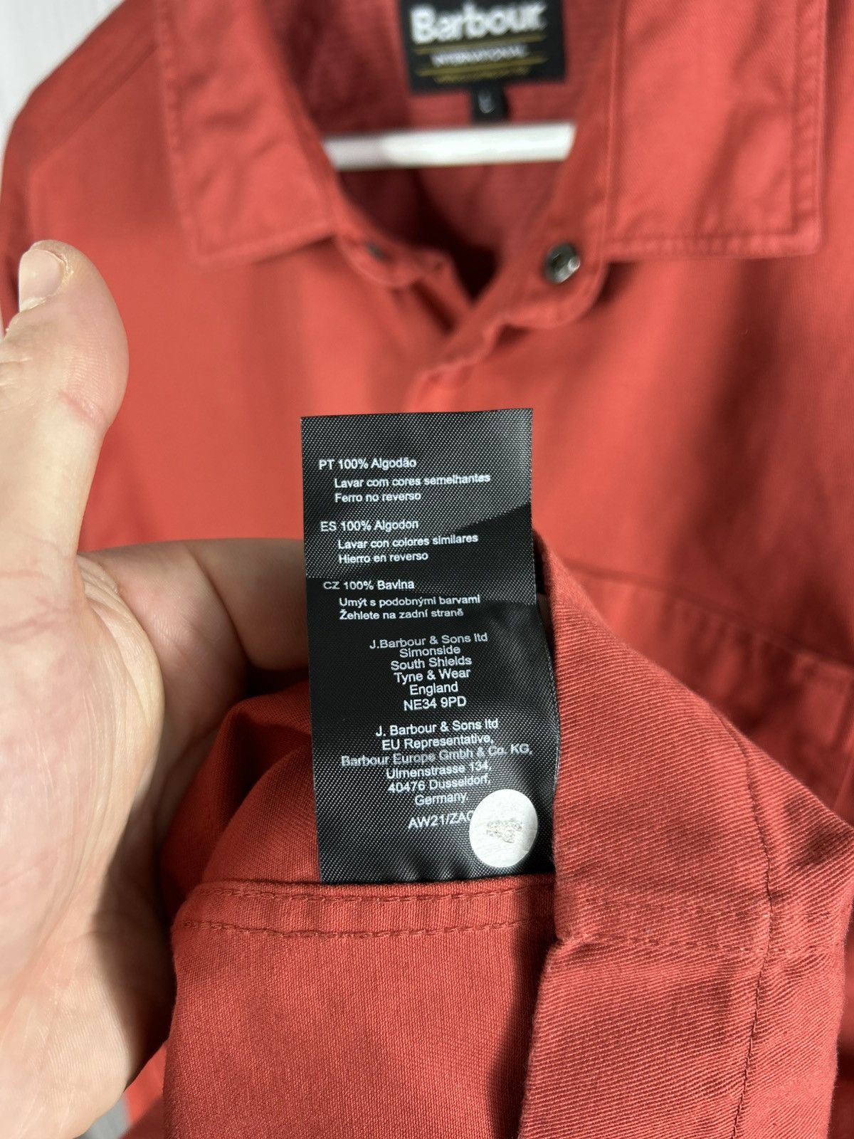 Barbour Barbour International Overshirt Light Jacket size L Size US L / EU 52-54 / 3 - 7 Thumbnail