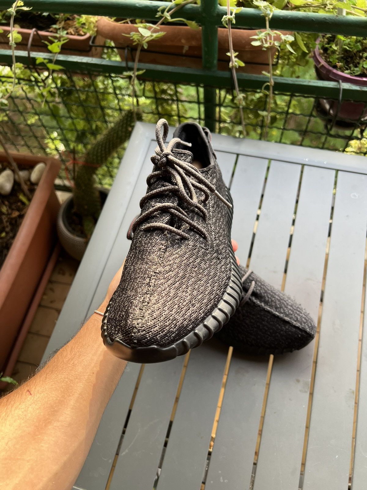 Yeezy Scarpe Adidas Yeezy Boost 350 V1 Pirate Black 47 us13 (2016) Size US 13 / EU 46 - 2 Thumbnail