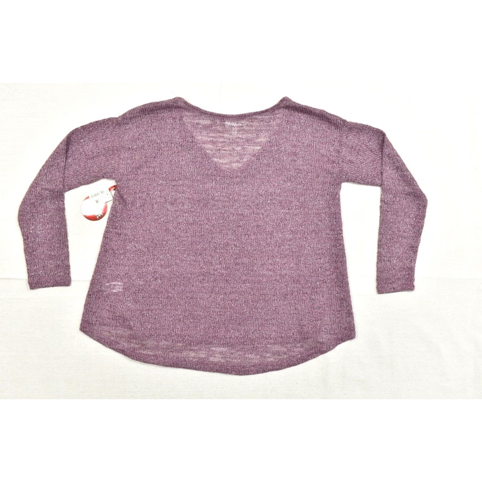 Aeropostale Aeropostale Sweater Womens XL Purple Women Metallic Knit Neck Long Sleeve Lightweight Size XL / US 12-14 / IT 48-50 - 2 Thumbnail