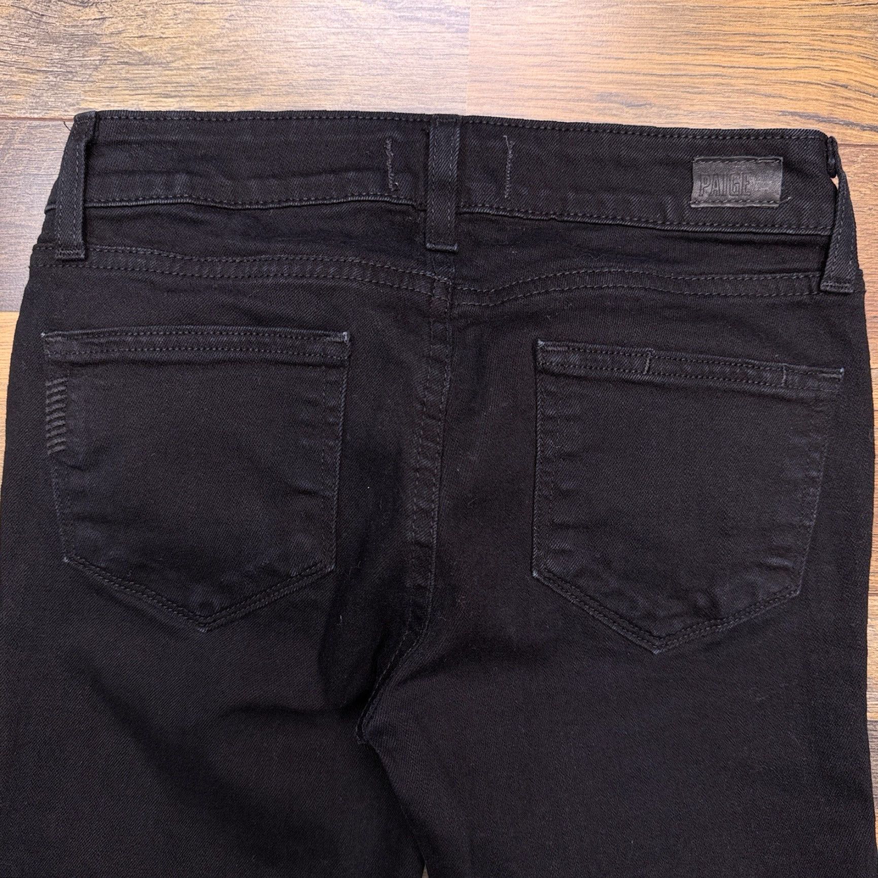 Paige Paige Jeans Women 25 Black Ankle Skinny Low Rise Stretch USA Size 42" / US 20 - 7 Thumbnail