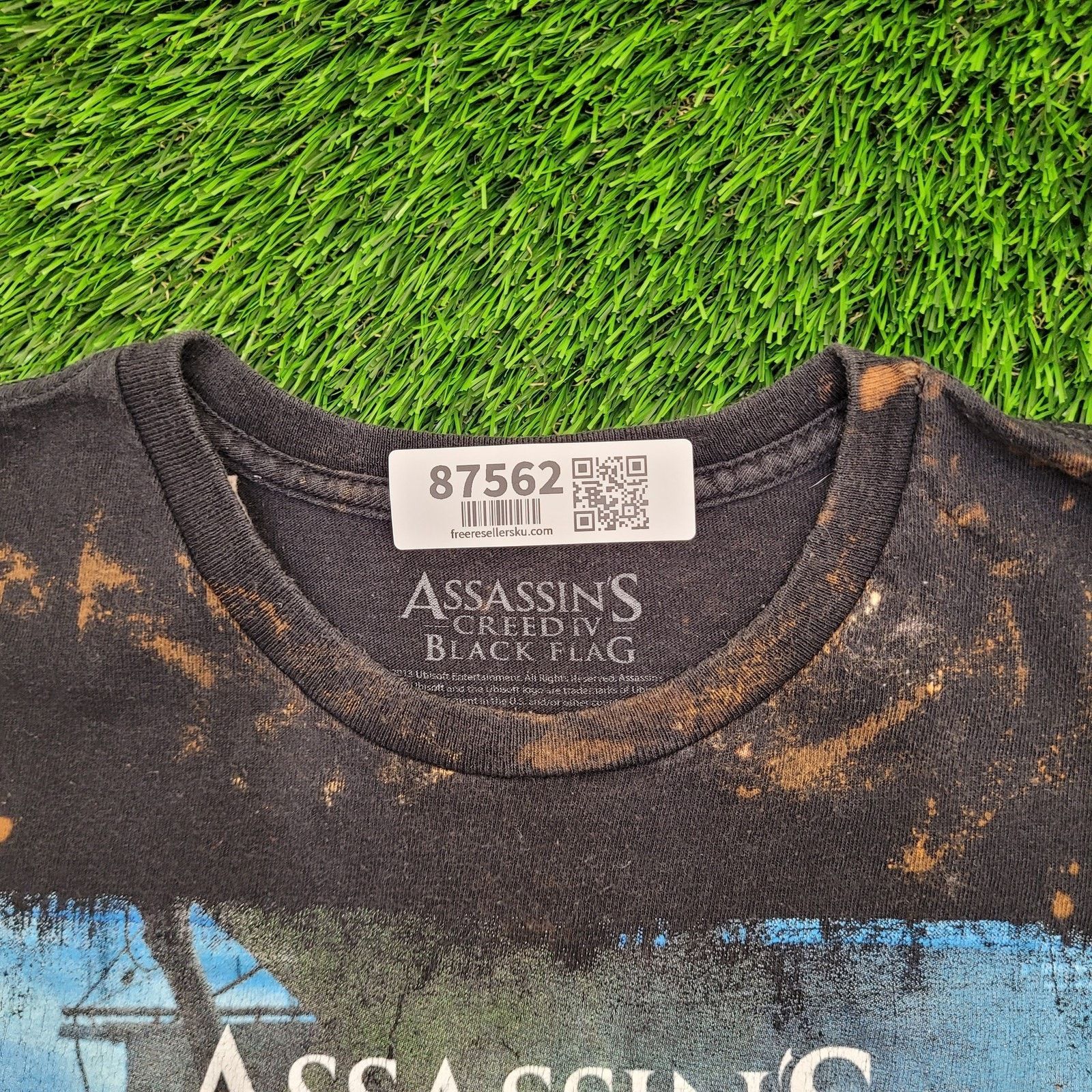 Other Assassins Creed Shirt XL 24x28 Baggy Bleached Black Flag Size US XL / EU 56 / 4 - 5 Thumbnail