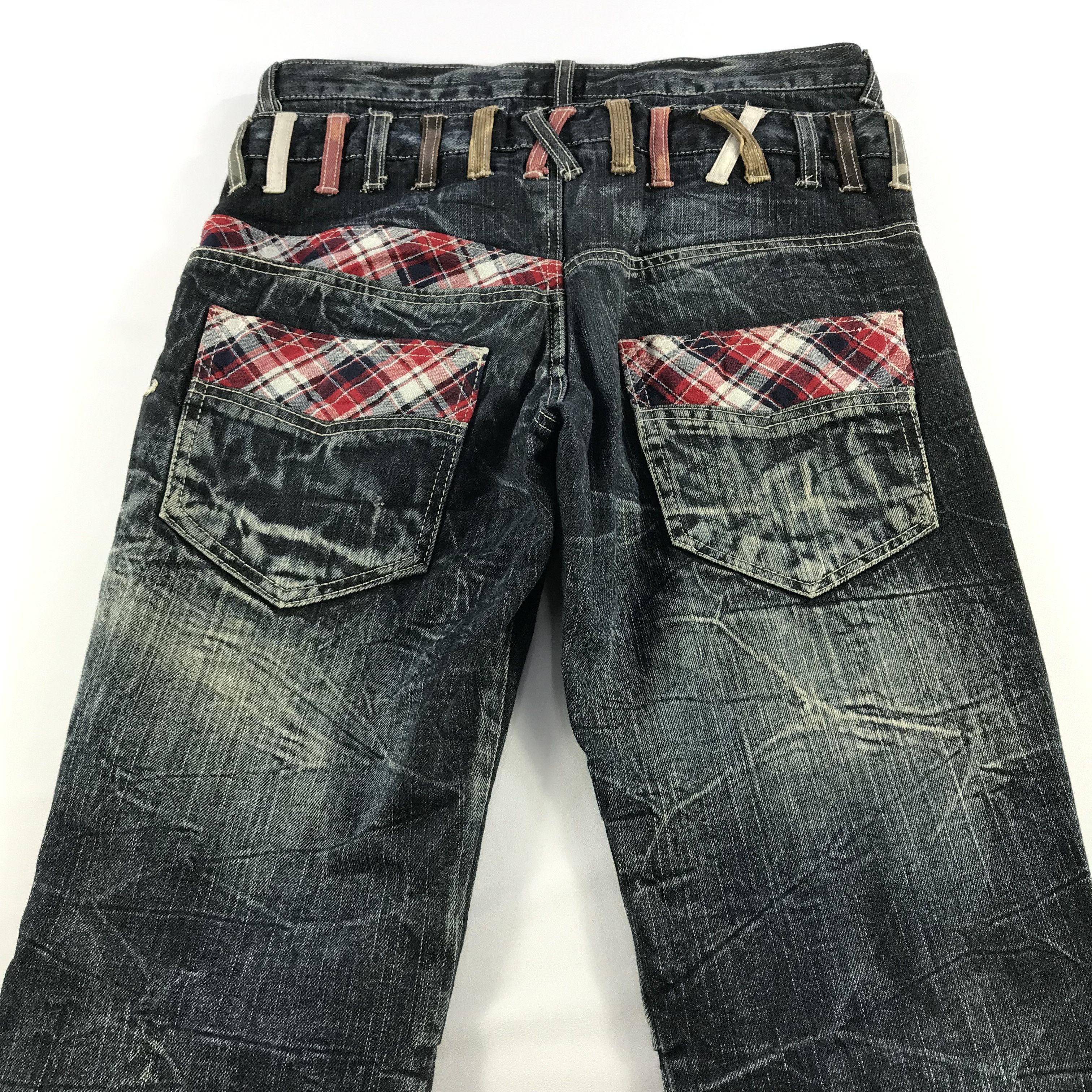 Japanese Brand Japanese Brand Roddie Double Waist Jeans Punk Denim KJ3192 Size US 32 / EU 48 - 4 Thumbnail