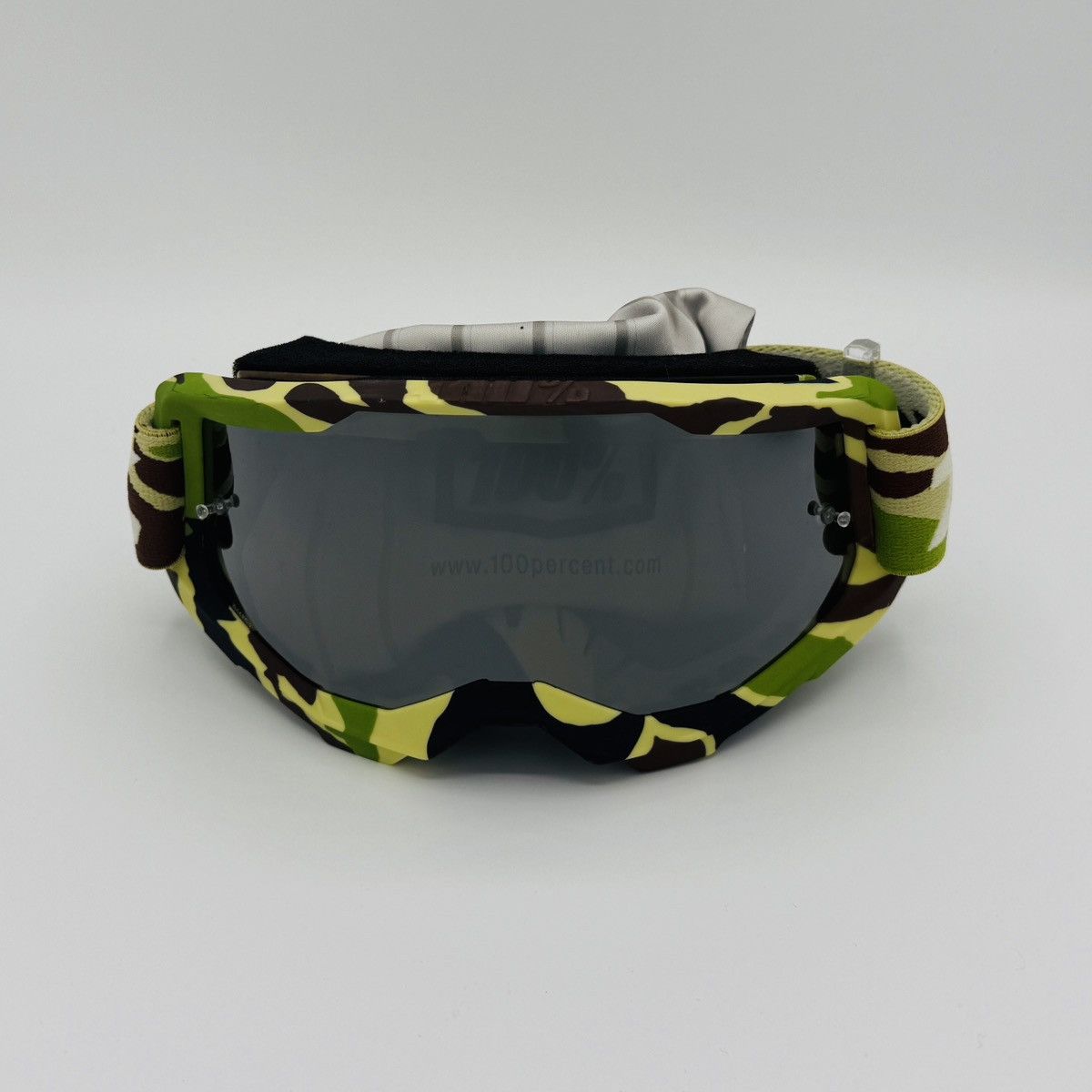 Other 100% Strata 2 Camo Motocross Goggles – Mirror Lens MX MTB Size ONE SIZE - 1 Thumbnail