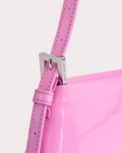 By Far o1mle0824 Size :OS/Dulce Patent Leather Shoulder Bag in Pink Size ONE SIZE - 4 Thumbnail