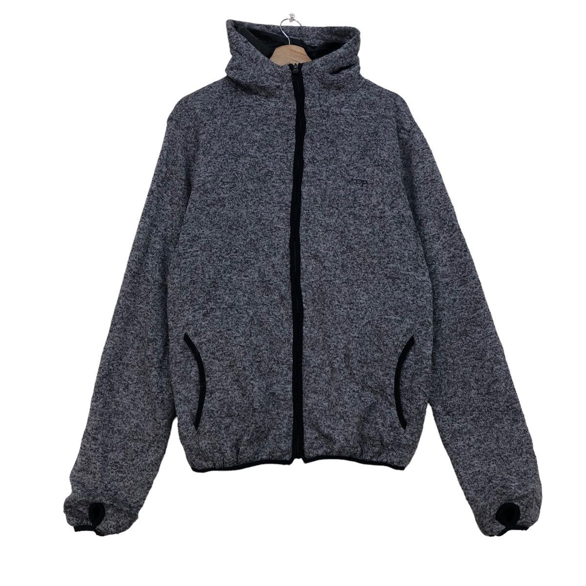 image of Hawaiian Shirt x Ocean Pacific Hooded Jacket in Grey, Men's (Size Medium)
