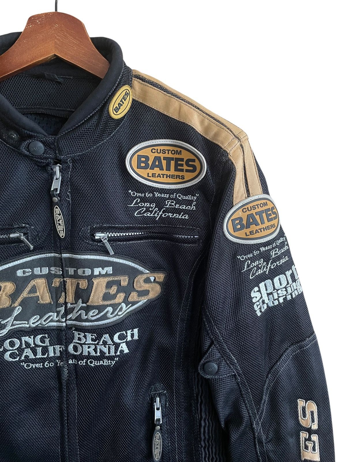 Vintage Very Rare Vintage Brand Bates Motorcycle Jacket 1990s Size US L / EU 52-54 / 3 - 6 Thumbnail
