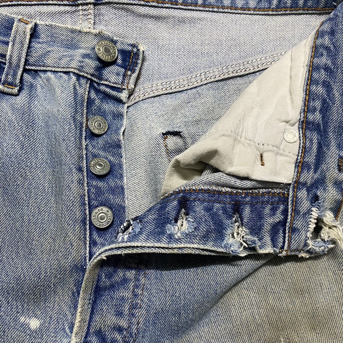 Levi's Vintage 80s Levis 501 Redline Thrashed Selvedge Jeans Size US 31 - 20 Thumbnail