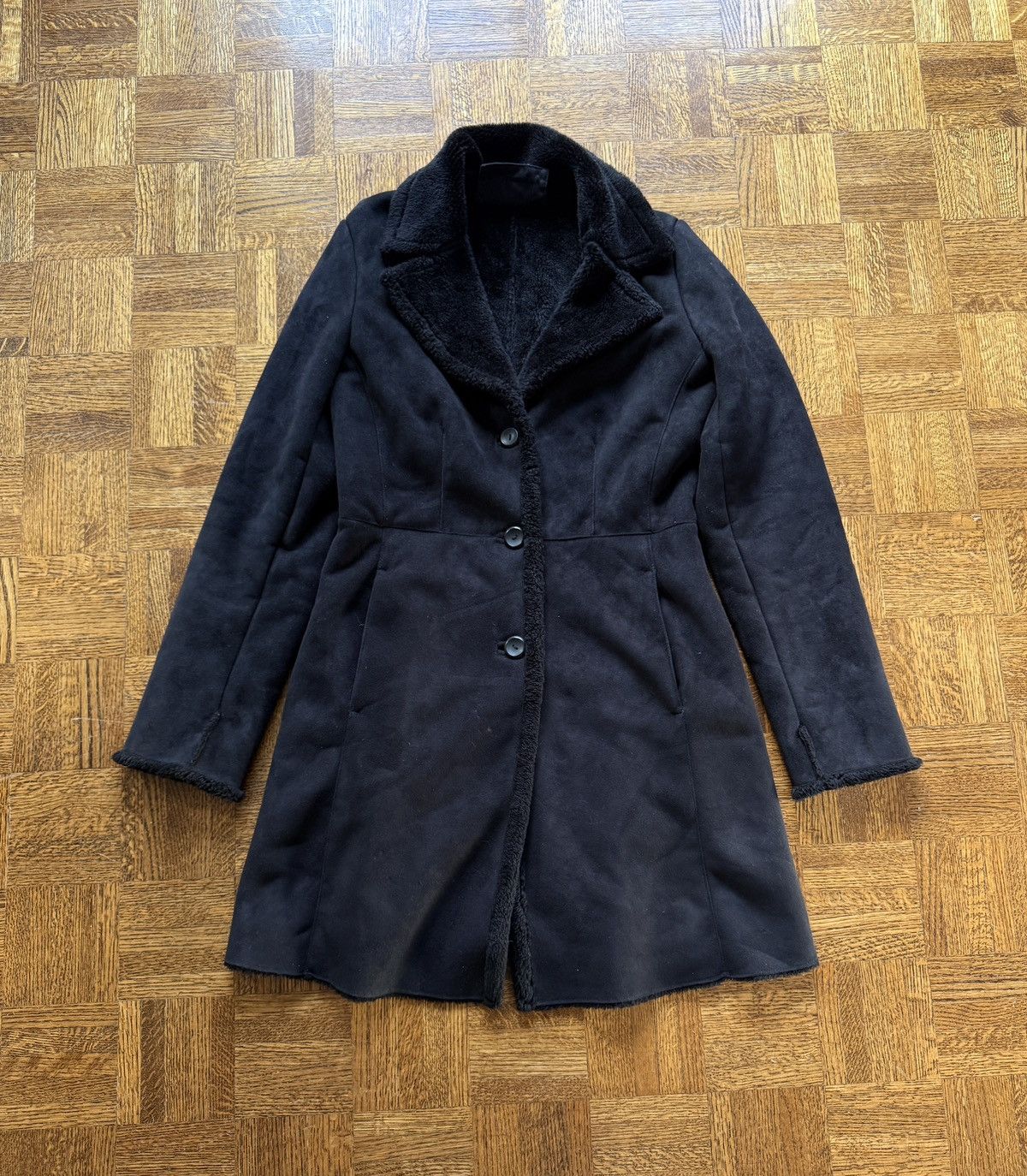 Sonoma Vintage Y2K Sonoma Faux Suede Overcoat Size M / US 6-8 / IT 42-44 - 1 Thumbnail