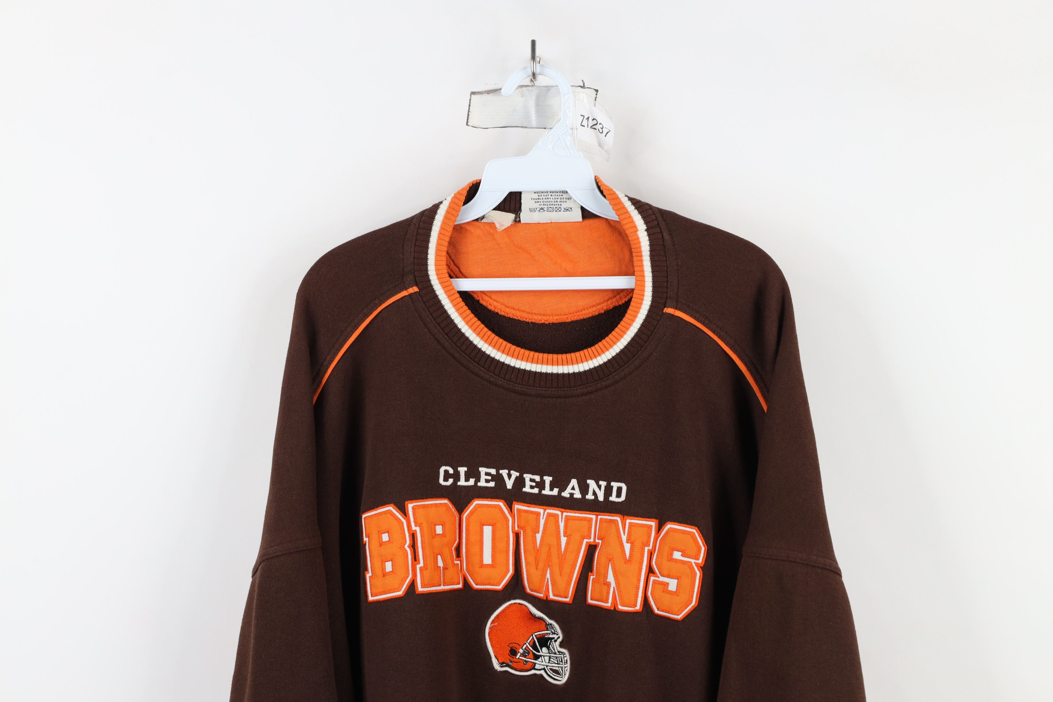 Vintage Vintage 90s Spell Heavy Cleveland Browns Football Sweatshirt Size US XXL / EU 58 / 5 - 2 Thumbnail