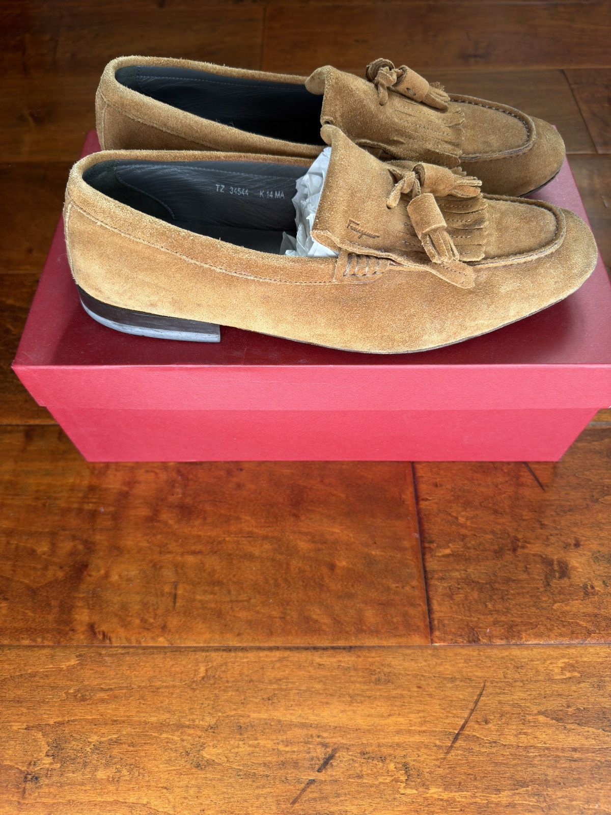 Salvatore Ferragamo Suede Lenci loafers Size US 8 / EU 41 - 2 Thumbnail