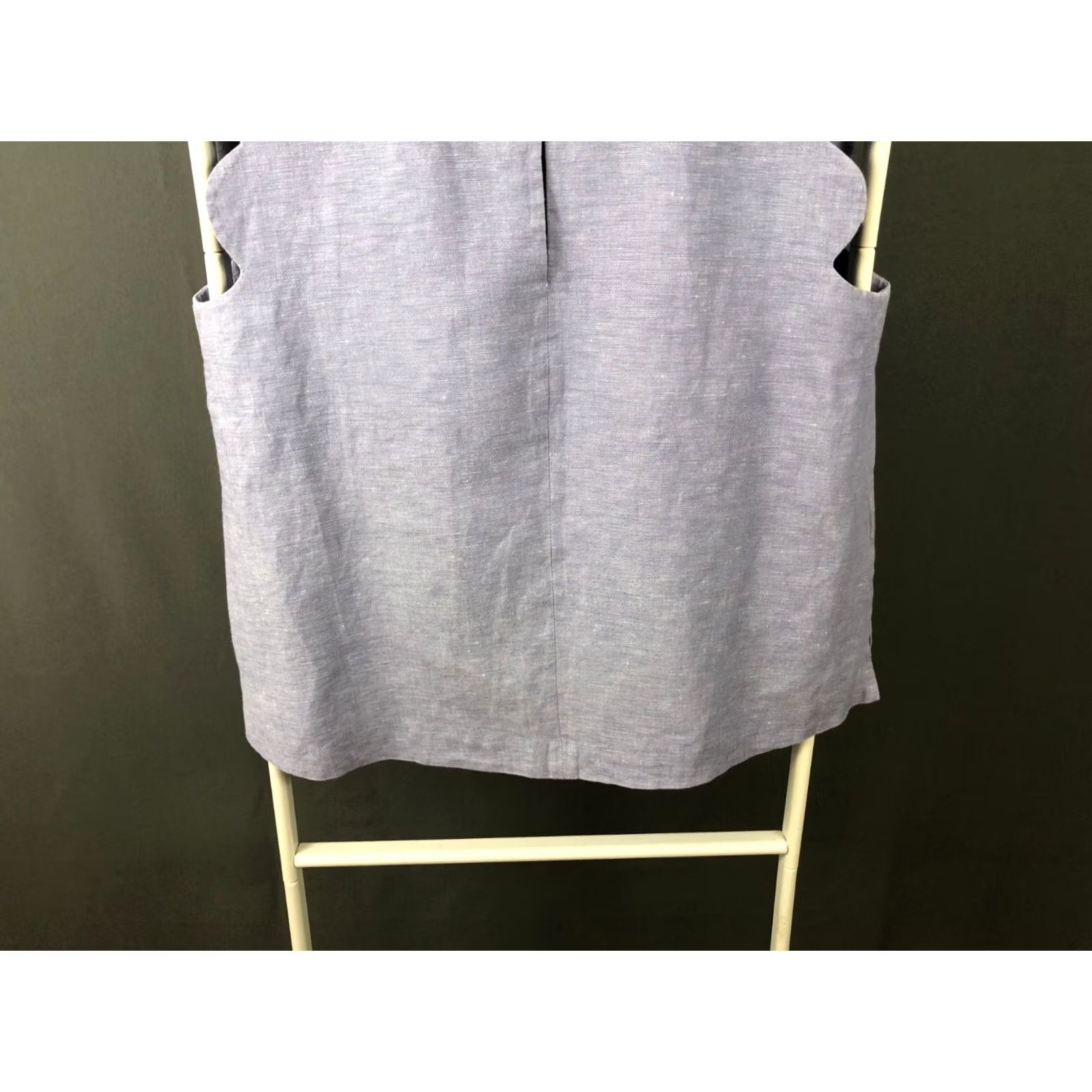 & Other Stories & Other Stories Women's Sleeveless Top Size 6 Purple Linen Blouse Crew Neck Cotton Linen Blend Short Sleeves Size M / US 6-8 / IT 42-44 - 5 Thumbnail