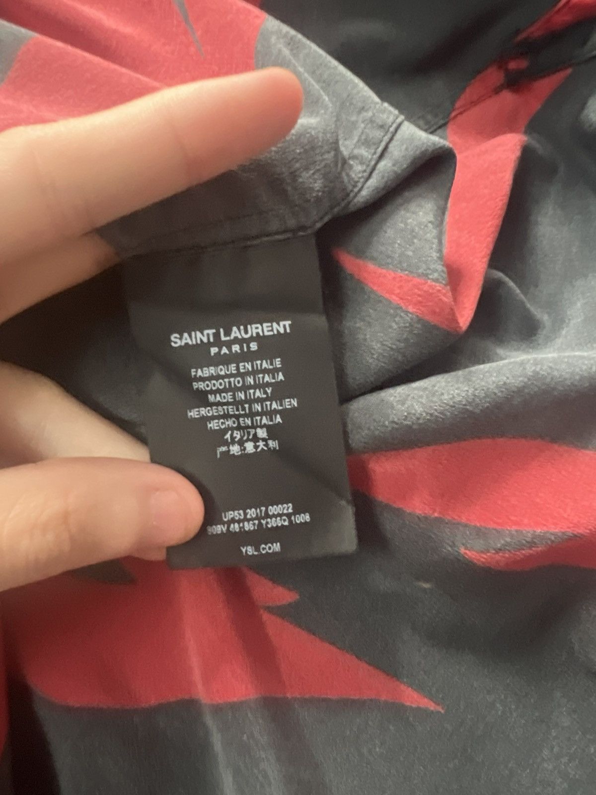 Saint Laurent Paris Saint Laurent Flame shirt Size US S / EU 44-46 / 1 - 2 Thumbnail