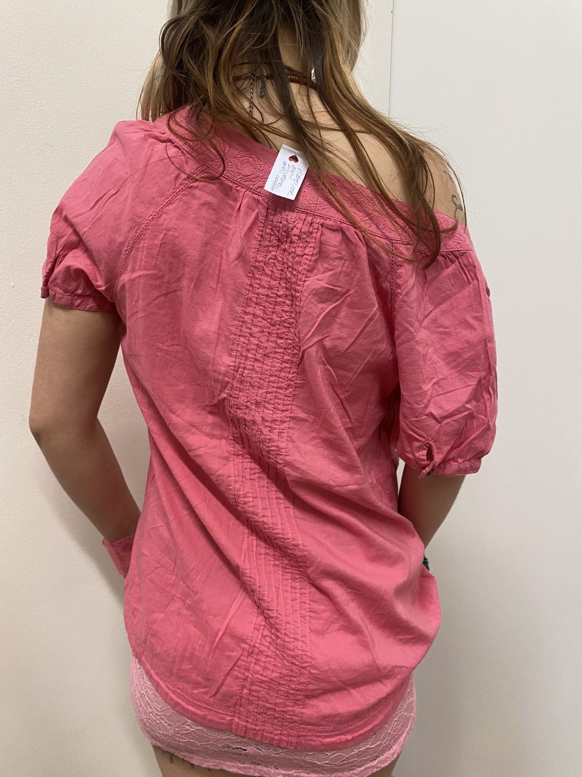 Vintage Pink coquette blouse Size S / US 4 / IT 40 - 3 Thumbnail