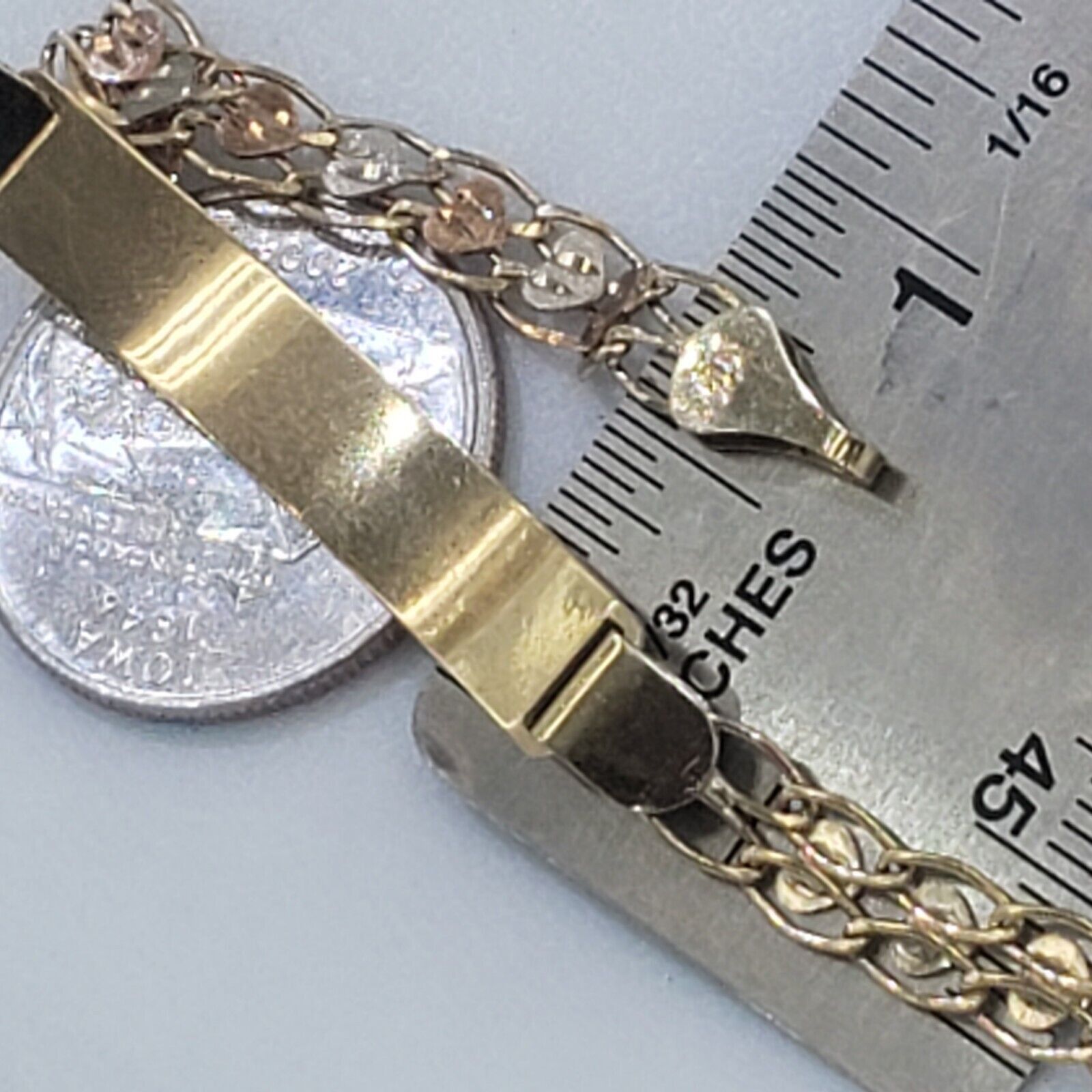 Other Womans real 10k Tri Gold bracelet Size ONE SIZE - 11 Thumbnail