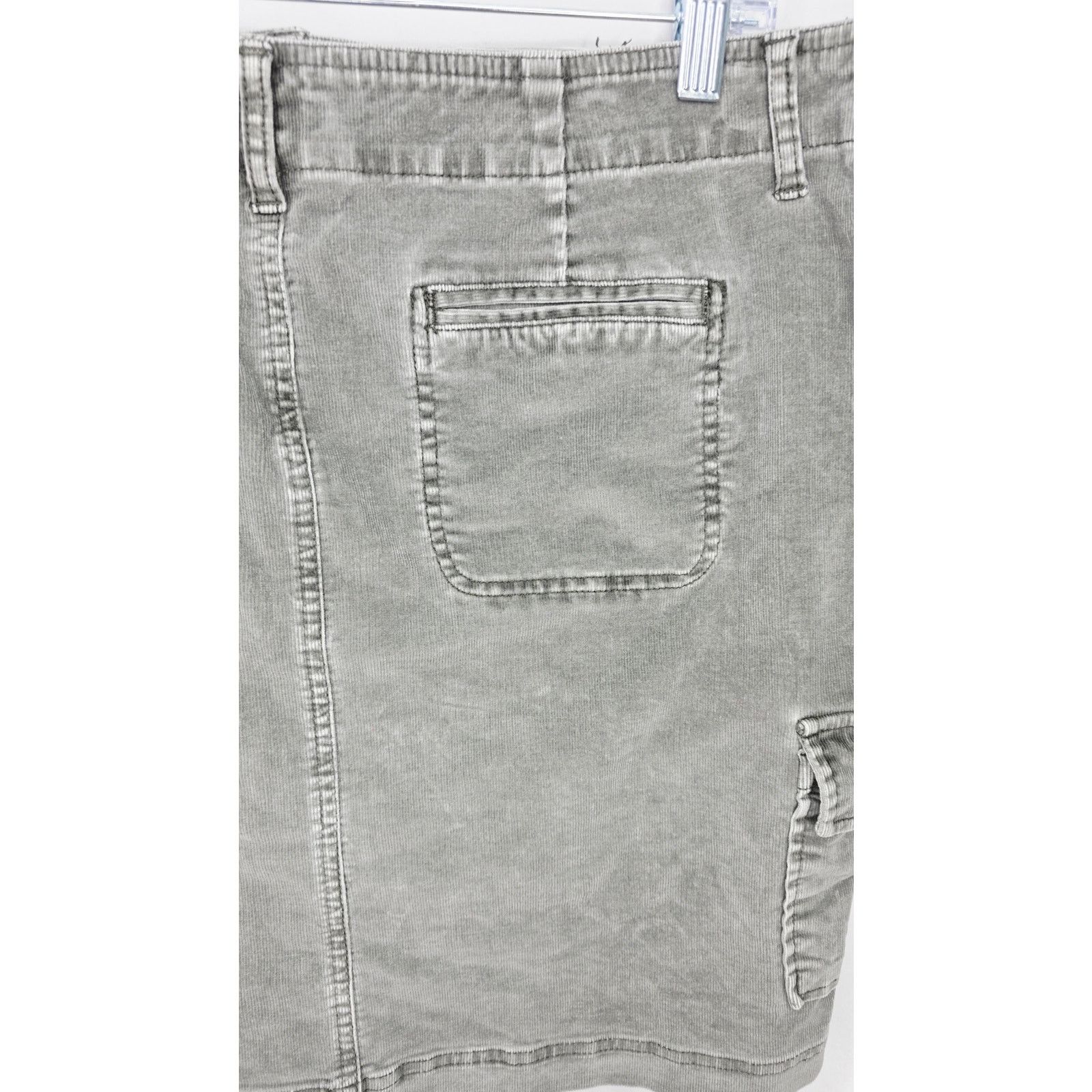Other J Jill Gray Corduroy Utility Cargo Skirt Size 14 Gorpcore Size 37" - 10 Thumbnail