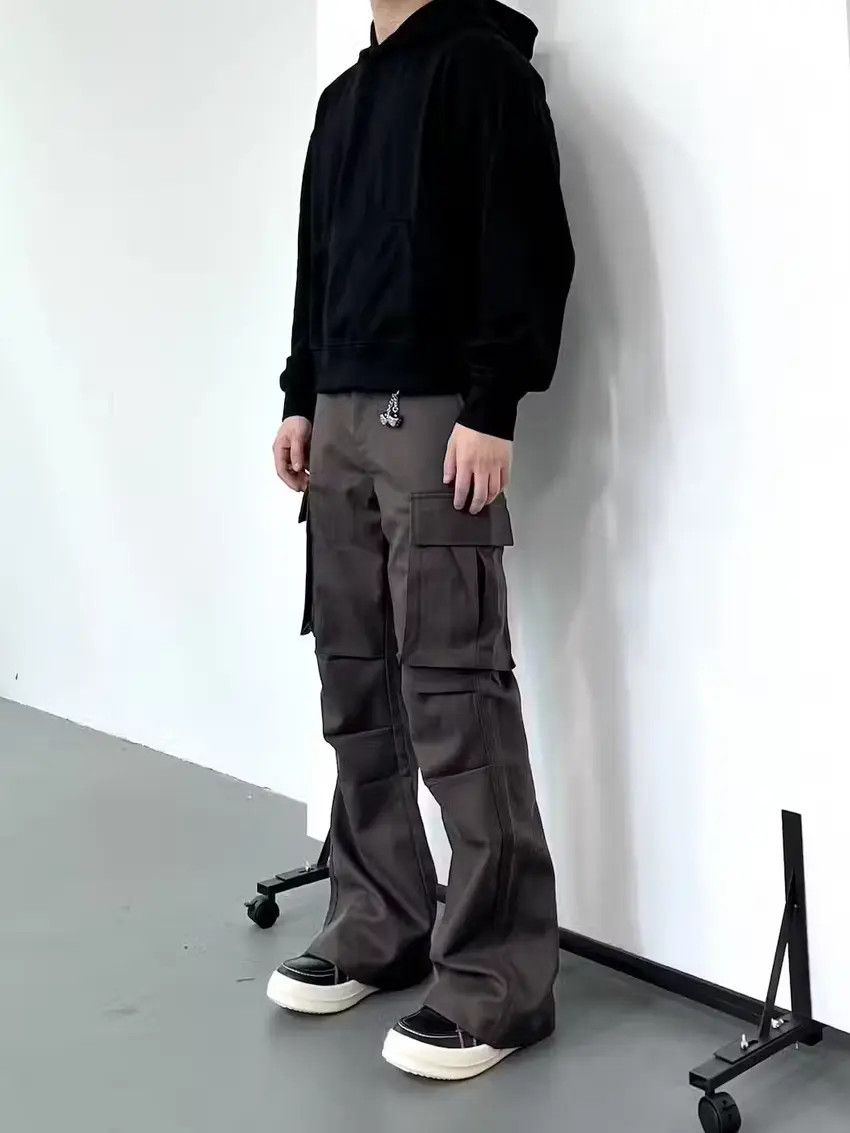 Designer × Japanese Brand Brown yuppie utility bootcut flared cargo pants Size US 34 / EU 50 - 3 Thumbnail