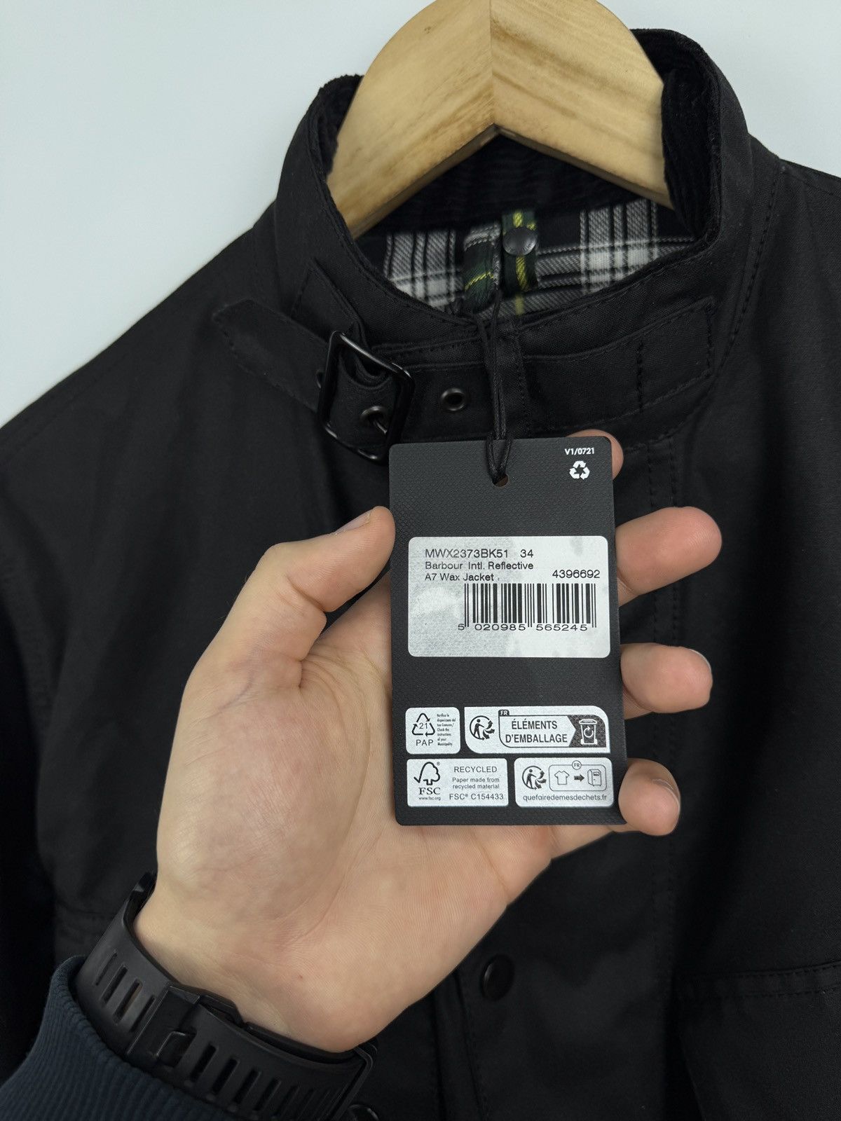 Barbour 🏴󠁧󠁢󠁥󠁮󠁧󠁿❗️NEW Barbour International A7 Wax Jacket Reflective Retro Size US M / EU 48-50 / 2 - 9 Thumbnail