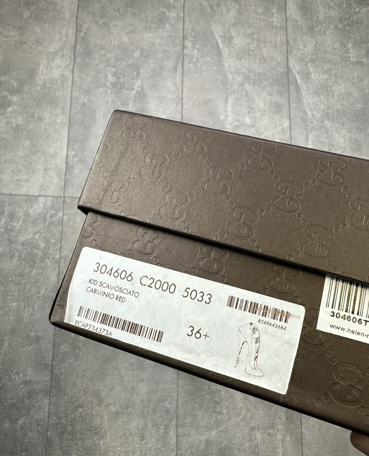 Women’s Burgundy Kid Scamosciato Gucci Shoes