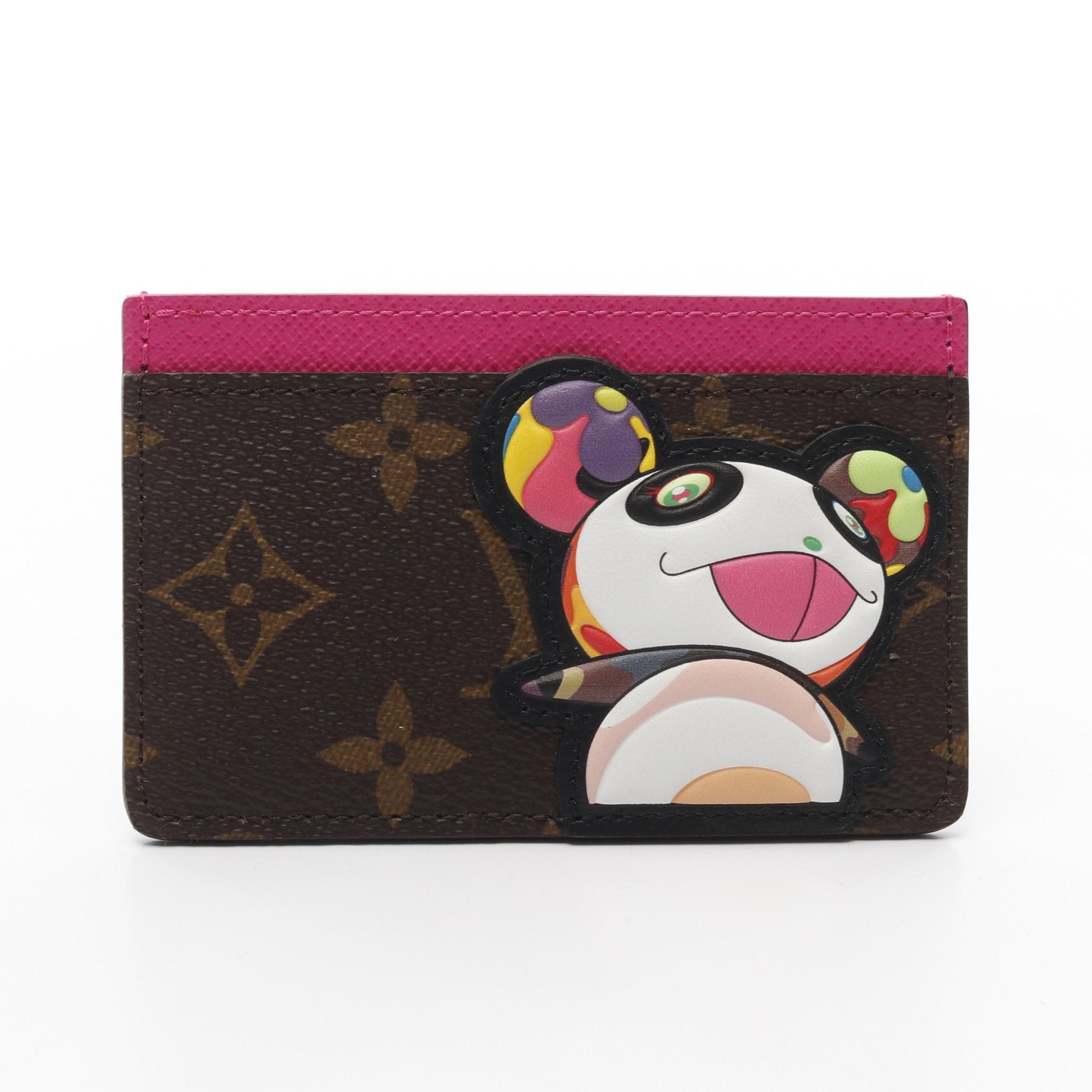 Louis Vuitton Louis Vuitton Lv * Tm Card Case Porto Cult Sampur Brown Collaboration With Takashi Murakami Size ONE SIZE - 1 Thumbnail