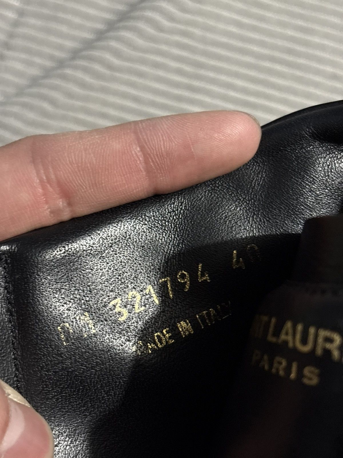 Saint Laurent Paris 40 Saint Laurent Studded High Top Rhinestone leather sneaker Size US 8 / EU 41 - 8 Thumbnail