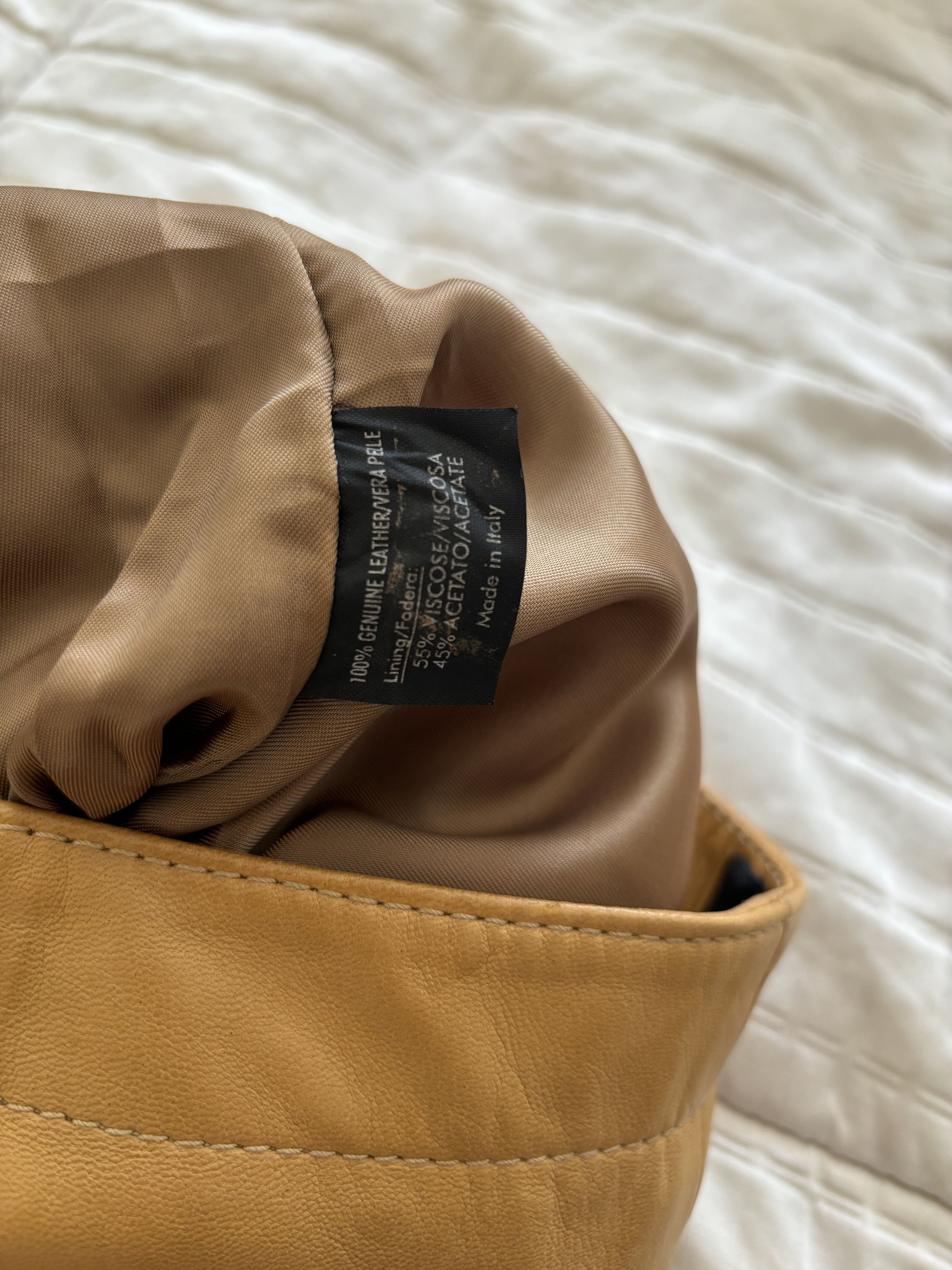 Gucci × Tom Ford Gucci by Tom Ford tan leather motorcycle pants, fw 2000 Size 30" / US 8 / IT 44 - 12 Thumbnail