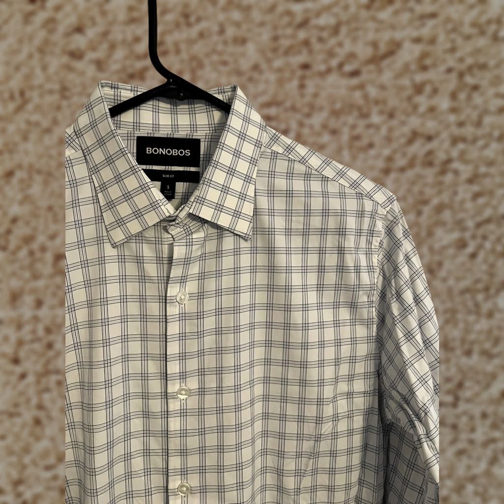 Bonobos Bonobos Slim Fit L/S Button Up Nylon Stretch Performance Dress Shirt - Men's S Size 36R - 1 Thumbnail