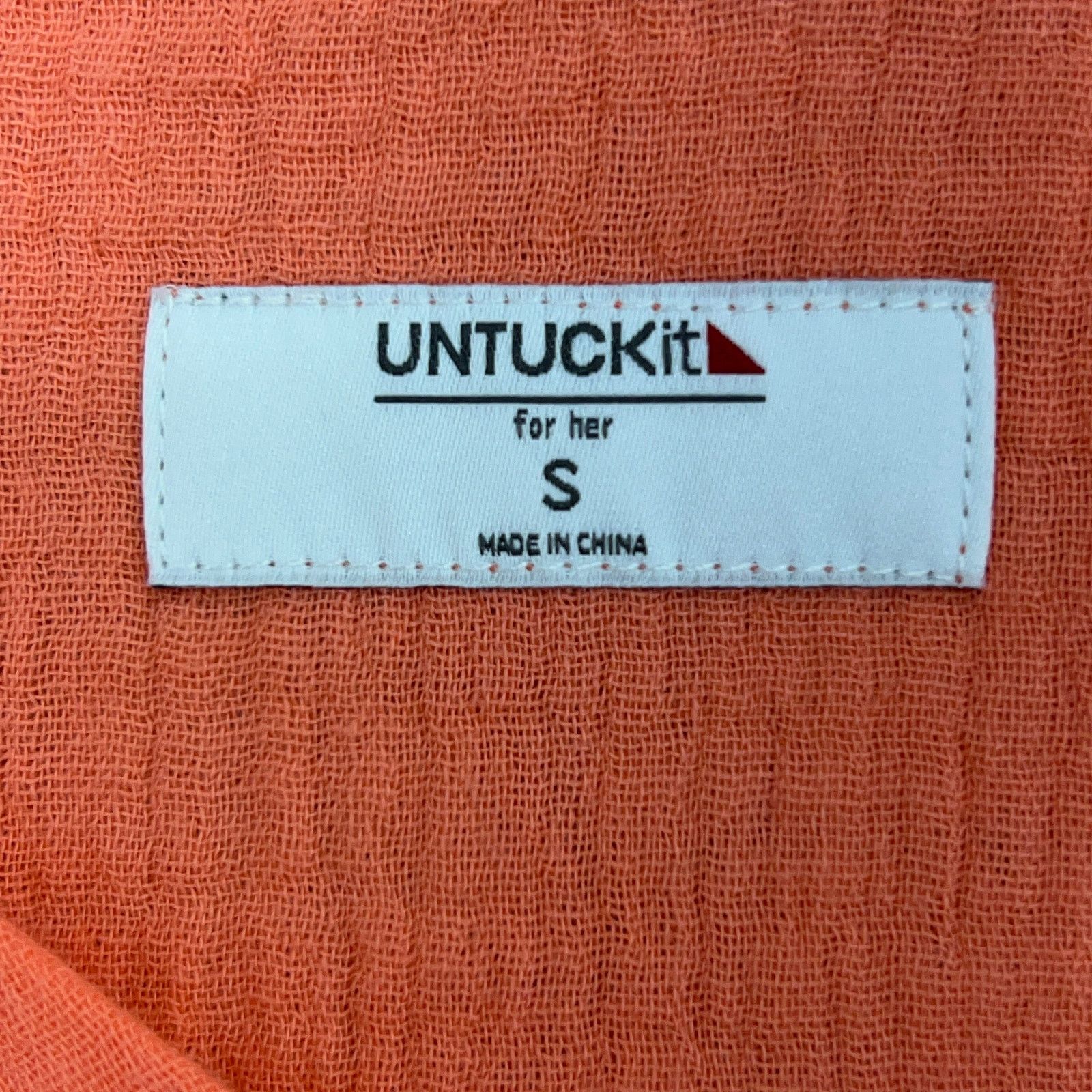 UNTUCKit Untuckit For Her Womens Size S Dress Kasey Gauze Coral Size S / US 4 / IT 40 - 12 Thumbnail