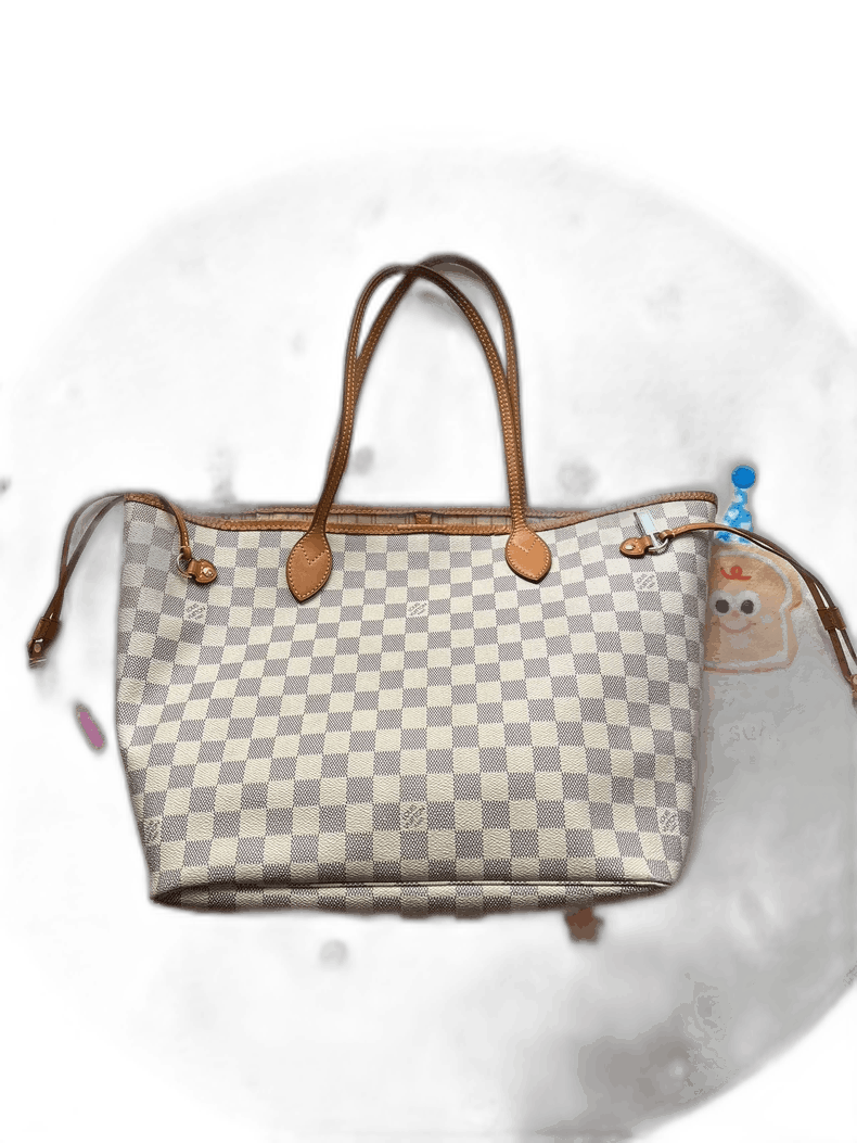 Louis Vuitton Checkered Neverfull Tote Bag