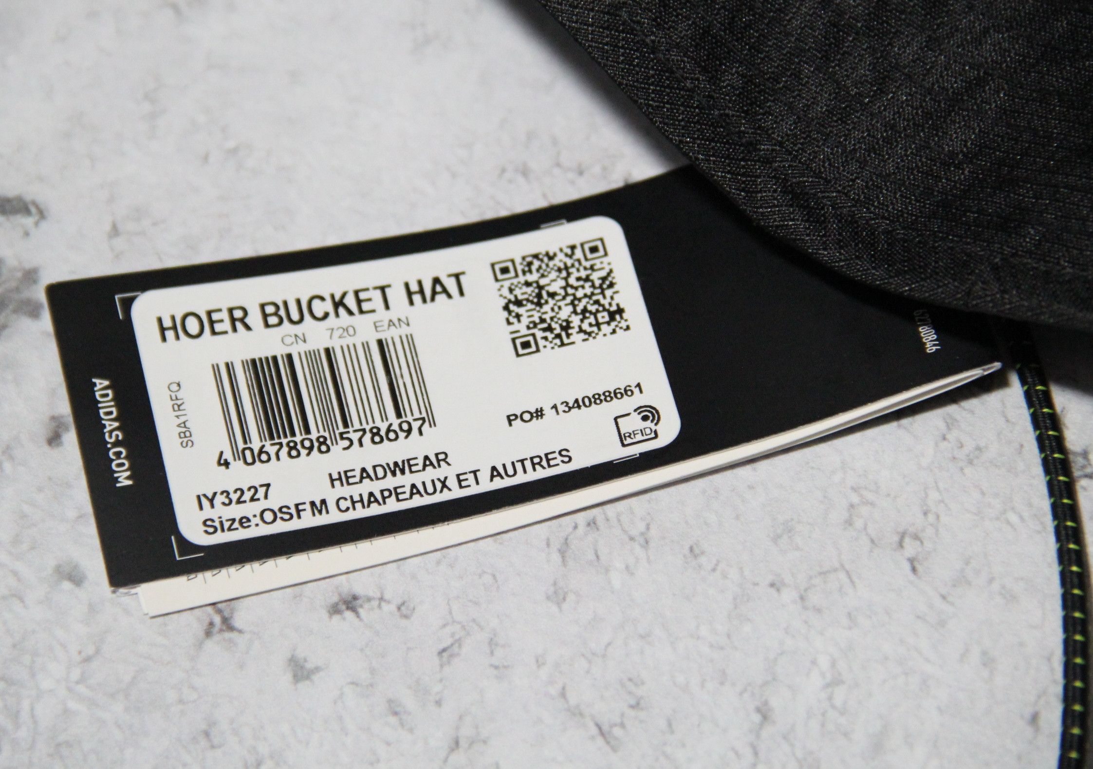 Adidas ADIDAS X HOR HOER BUCKET HAT BLACK IY3227 Size ONE SIZE - 5 Thumbnail