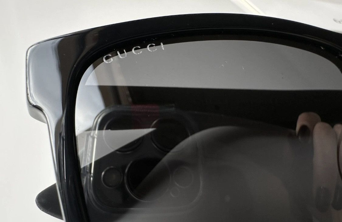 Gucci GUCCI GG0010S Unisex Sunglasses Black! Size ONE SIZE - 4 Thumbnail