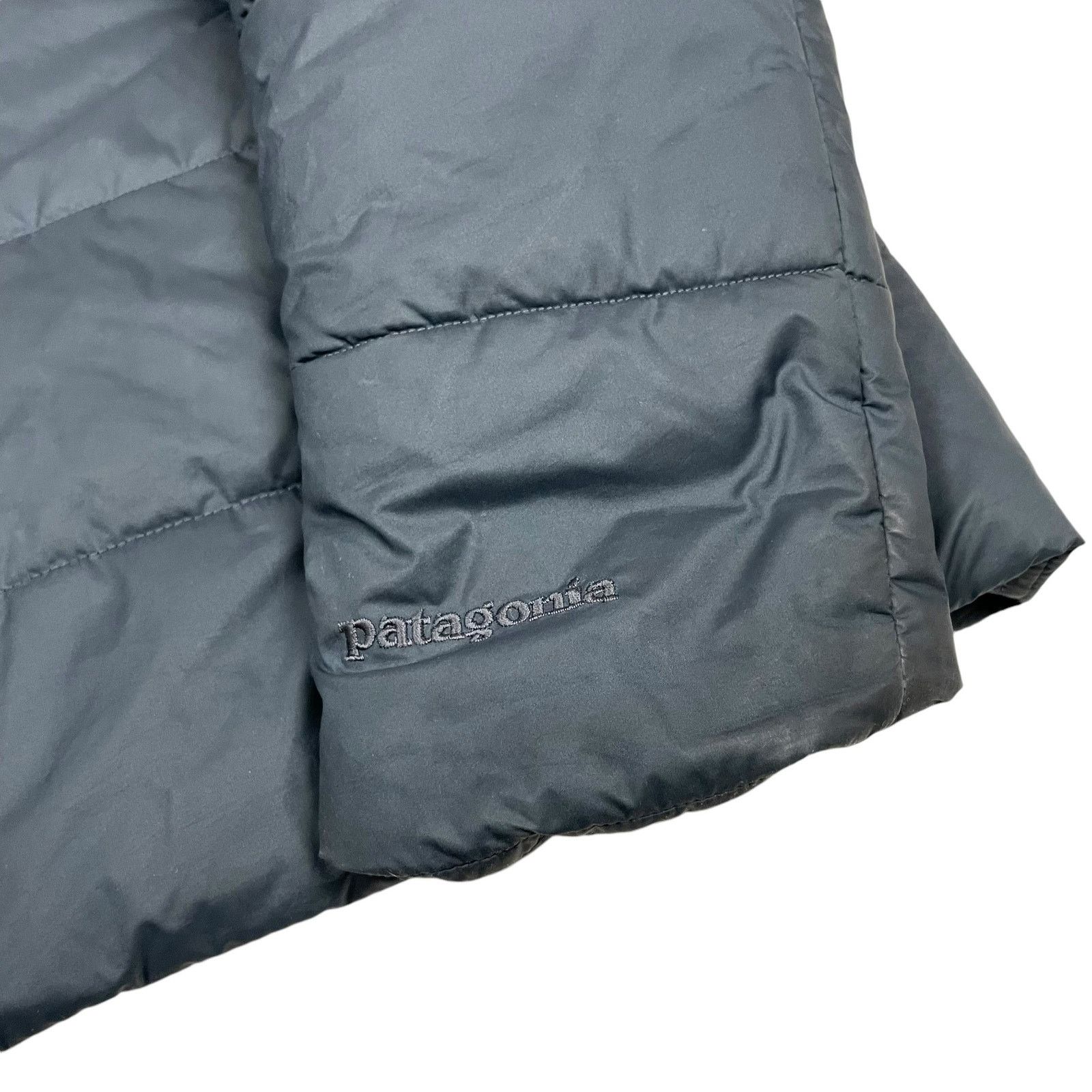 Patagonia Patagonia Women's Gray Full Zip Hooded Puffer Jacket Large Size L / US 10 / IT 46 - 3 Thumbnail