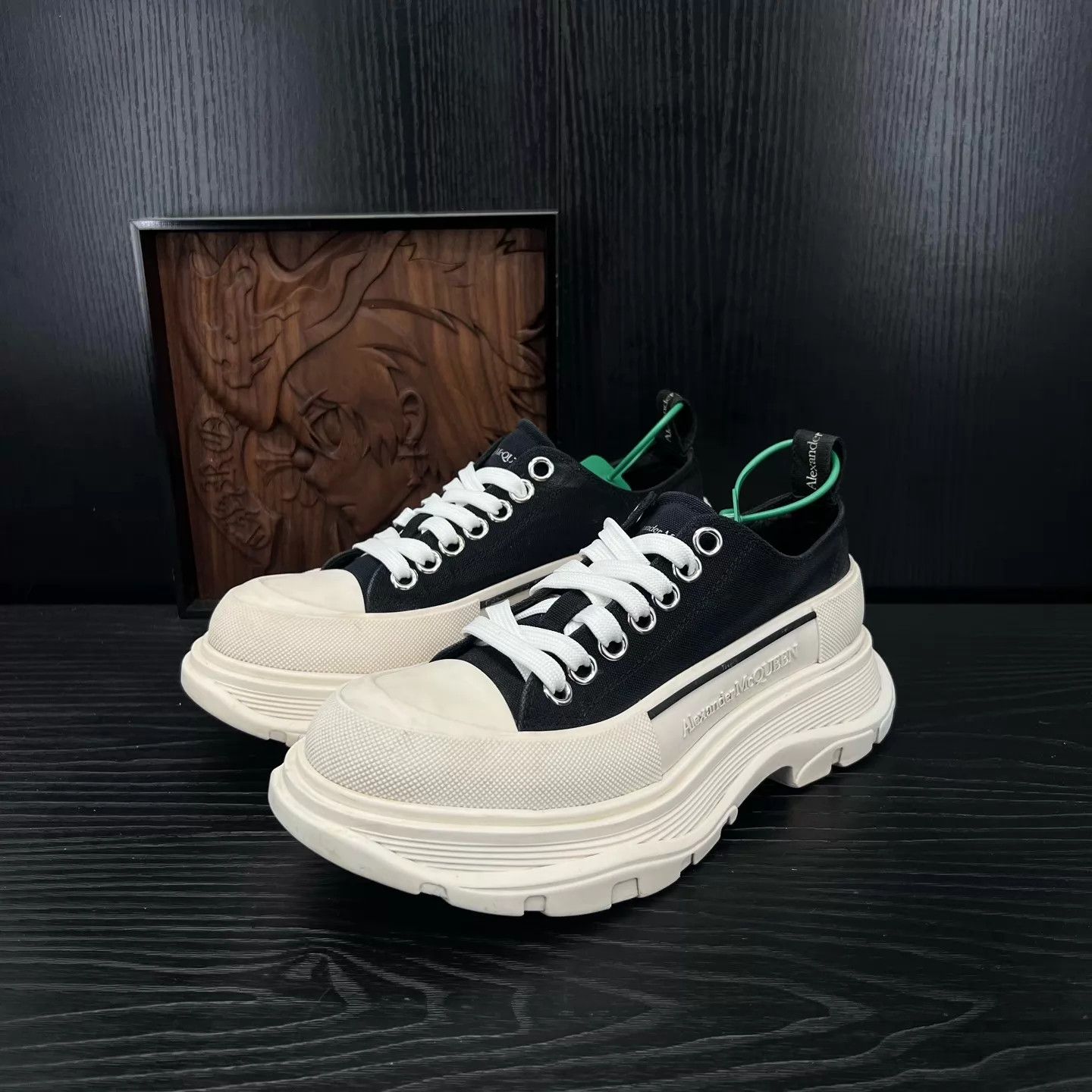 Alexander McQueen Alexander McQueen Black White Martin Boots 37.5 Size US 7 / IT 37 - 8 Thumbnail