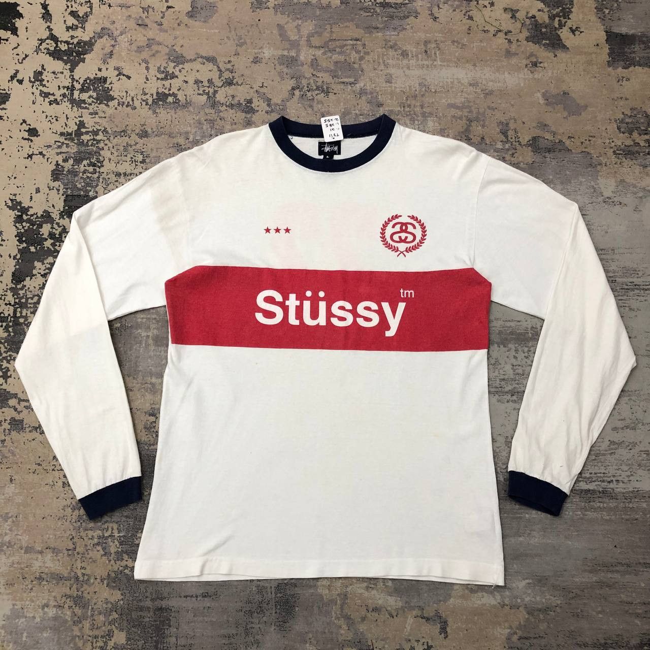 Stussy T371 90s USA STUSSY NO.22 LONGSLEEVE TEE Size US L / EU 52-54 / 3 - 1 Thumbnail