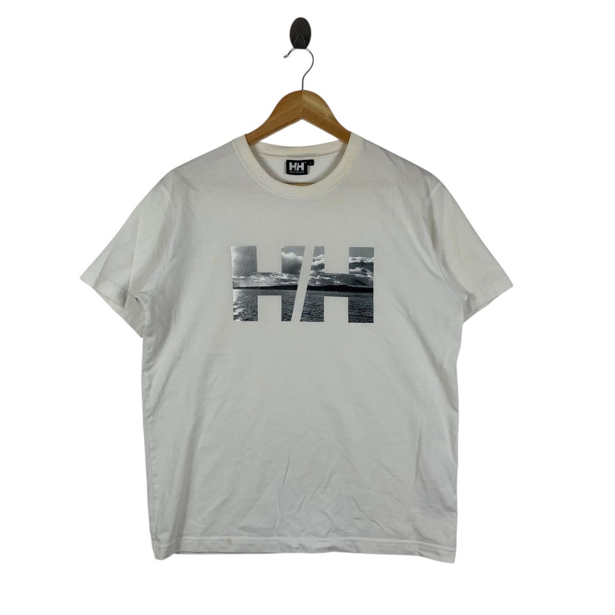 Helly Hansen HELLY HANSEN Sailing Gear Wide Ocean HH Logo Tee Shirt Size US L / EU 52-54 / 3 - 4 Thumbnail
