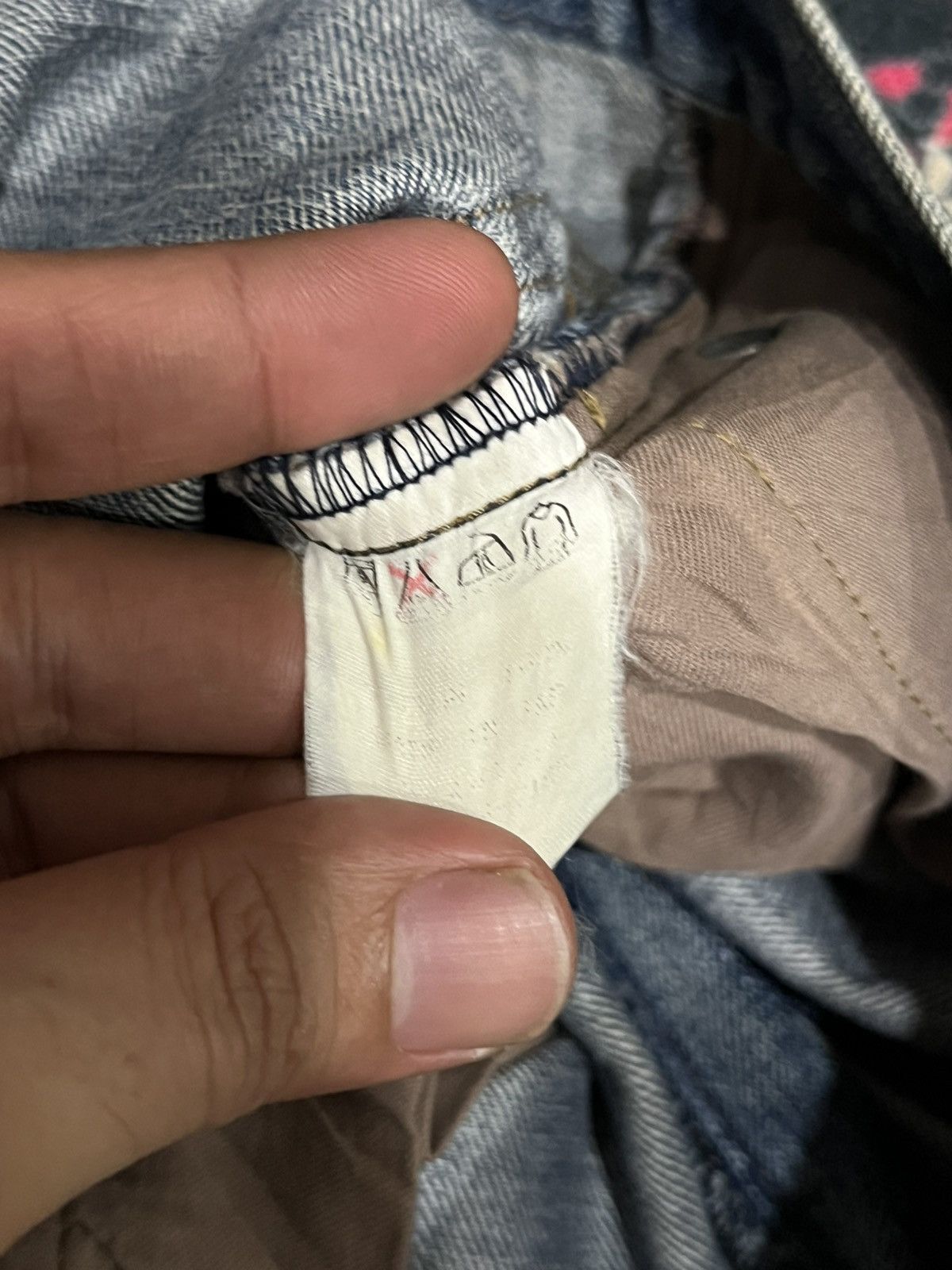 Japanese Brand Japanese Brand Skullshit Hardliner Knee Patch Blue Jeans Size US 29 - 17 Thumbnail