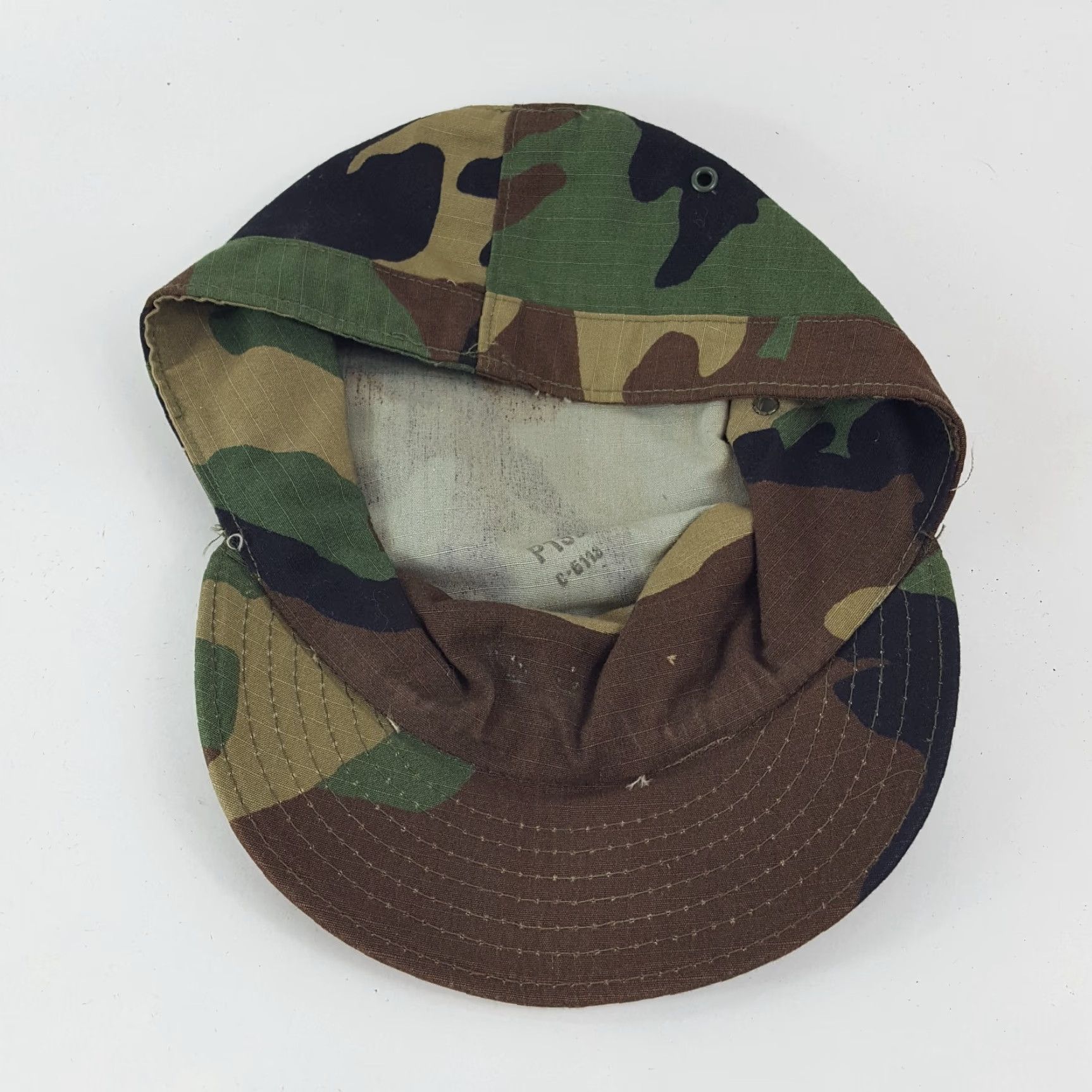 Vintage VINTAGE US Army Cap Military Hat - Camo BDU, 7 1/8 - Green Cotton Canvas, Lightweight Breathable, Men's Baseball/Army Style, 2000s USA Made Size ONE SIZE - 6 Thumbnail