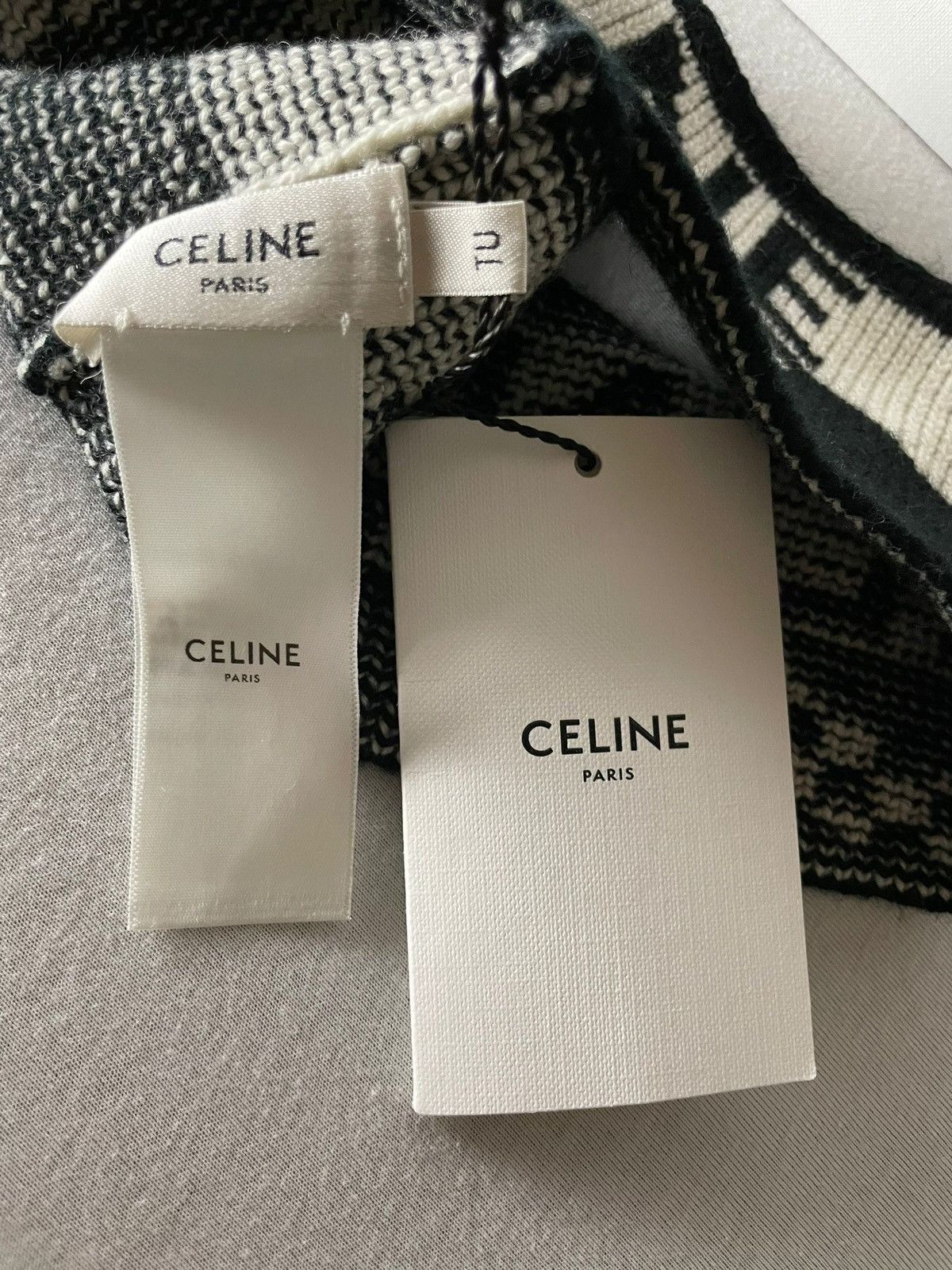 Celine × Hedi Slimane FW21 JAPAN ONLY - Headband hat checkered logo Pop Up Only Size ONE SIZE - 6 Thumbnail