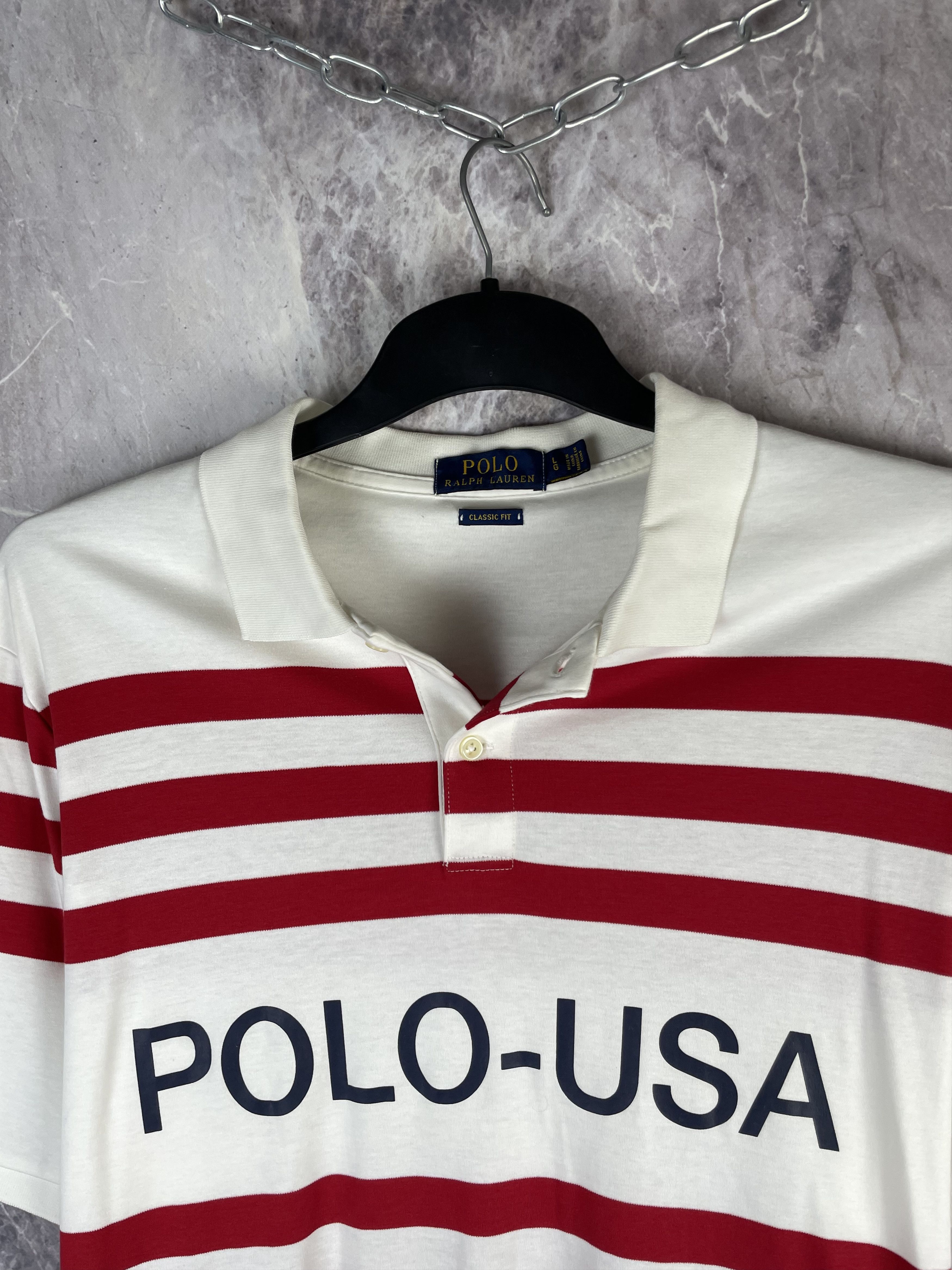 Polo Ralph Lauren Polo Ralph Lauren USA vintage polo shirt Size US L / EU 52-54 / 3 - 3 Thumbnail