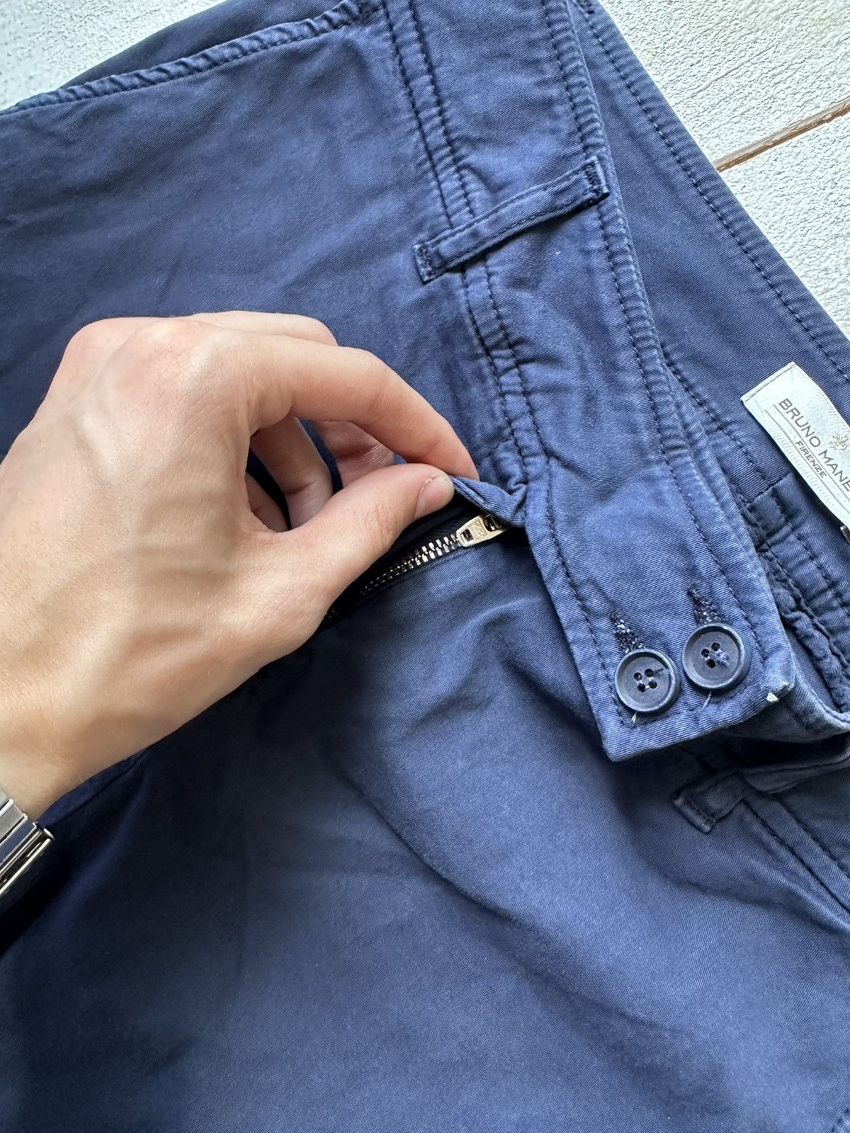 Other 🚨BRUNO CANETTI BLUE WOMEN LUXURY OLD MONEY WIDE PANTS Size 28" / US 6 / IT 42 - 6 Thumbnail
