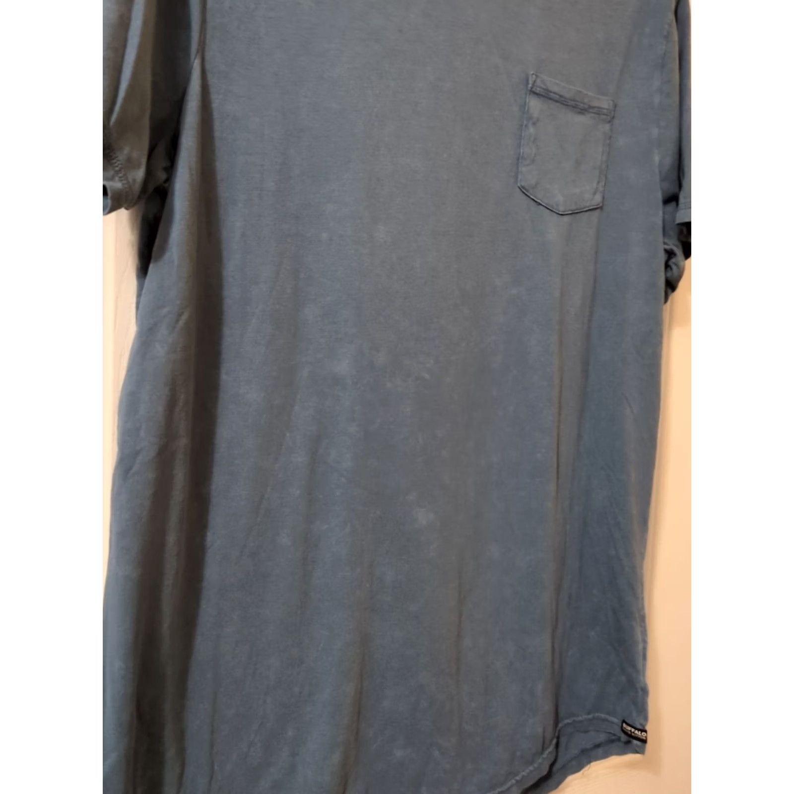 Buffalo David Bitton Buffalo David Bitton T-Shirt Men Size L Pocket Short Sleeve Blue Crew Neck Cotton Polyester Regular Shirt Size US L / EU 52-54 / 3 - 2 Thumbnail