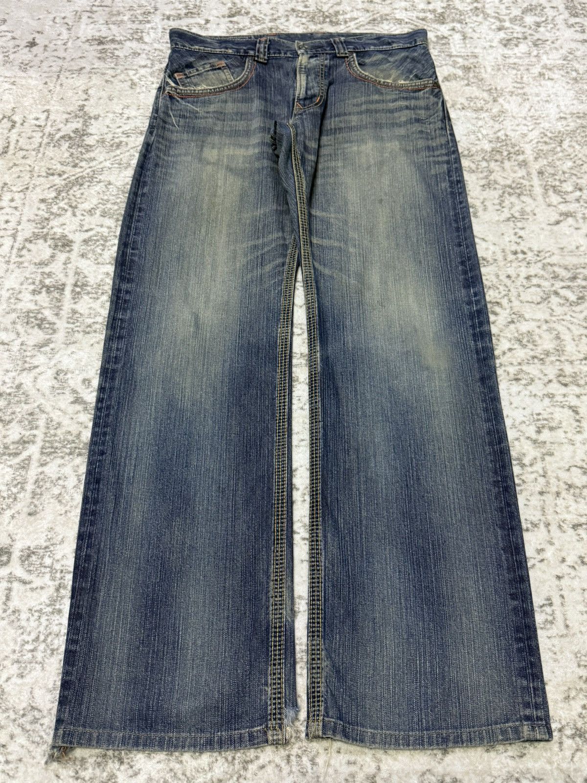 Edwin Vintage Edwin XV-S Patina Fade Wash Straight Jeans Size US 32 / EU 48 - 1 Thumbnail