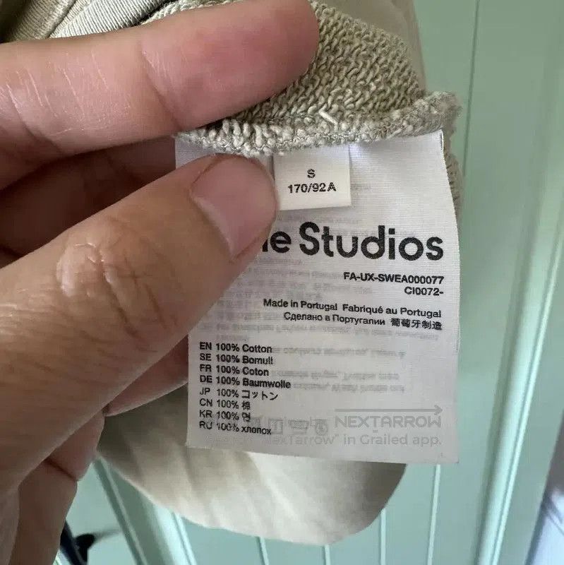 Acne Studios Acne Studios Green Cotton Sweater for Men. Size US S / EU 44-46 / 1 - 3 Thumbnail