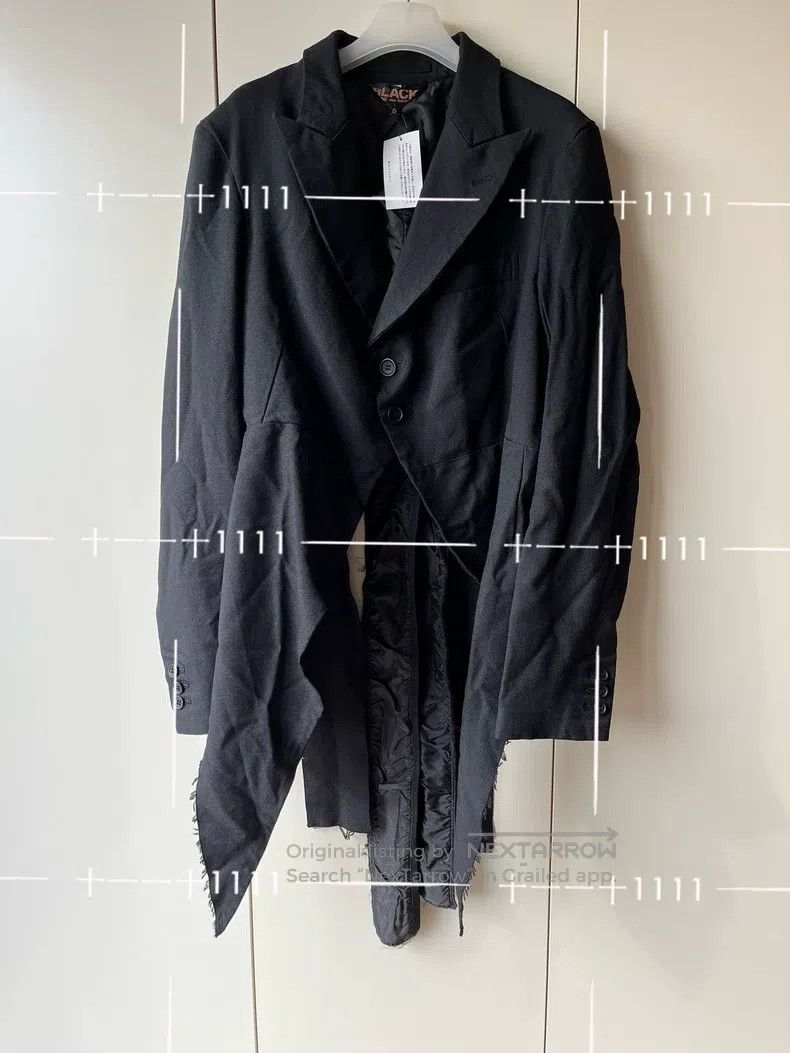 Comme des Garcons Comme Des Garcons Destroyed Wind Slash Torn Tailcoat Blaze Size S / US 4 / IT 40 - 1 Thumbnail