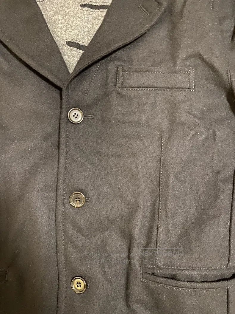 Comme des Garcons Comme Des Garcons Navy Blue Woolen Coat Size S / US 4 / IT 40 - 9 Thumbnail